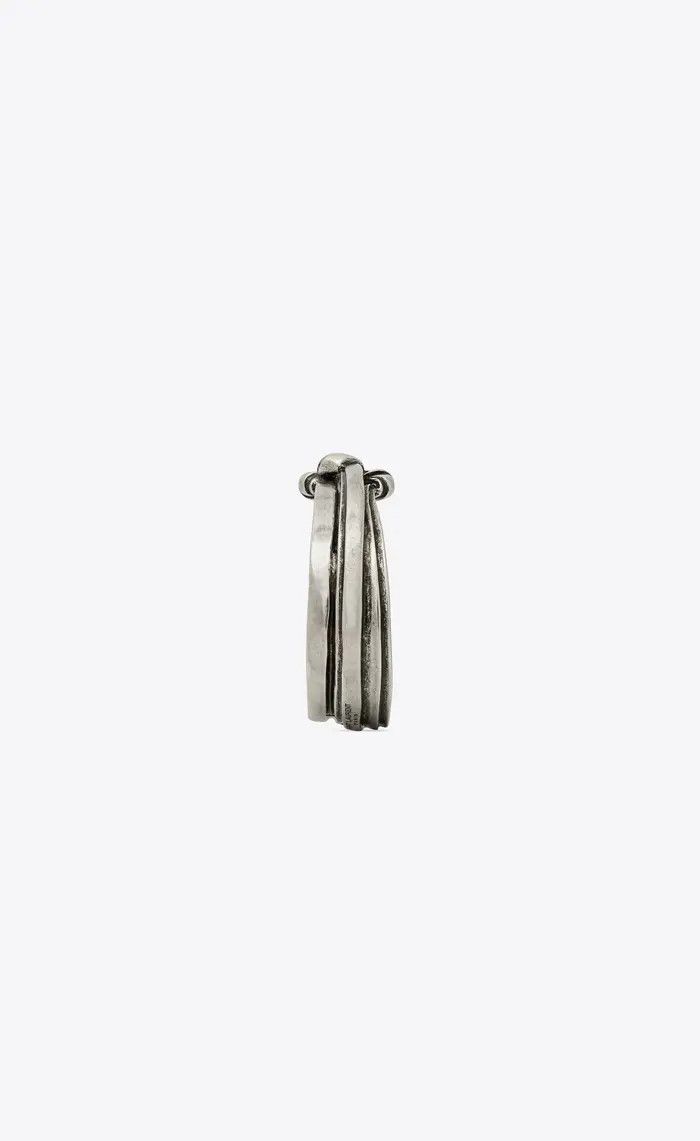 Saint Laurent Paris o1la1rc1a1025 Size: L / Triple Knot Bracelet in Silver Size ONE SIZE - 4 Thumbnail