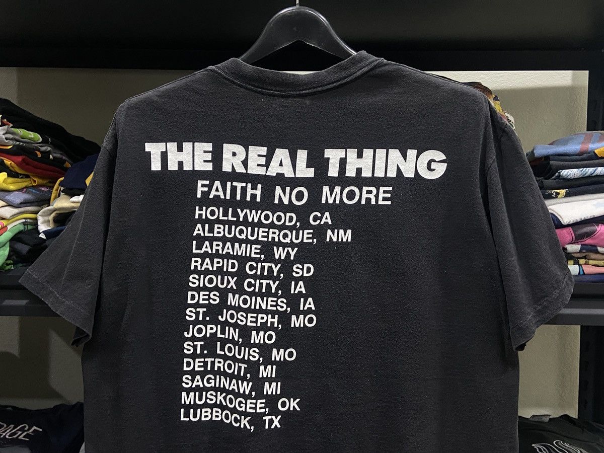 Band Tees × Vintage Vintage 1990s FAITH NO MORE THE REAL THING Tour Band TShirt Size US XL / EU 56 / 4 - 11 Thumbnail