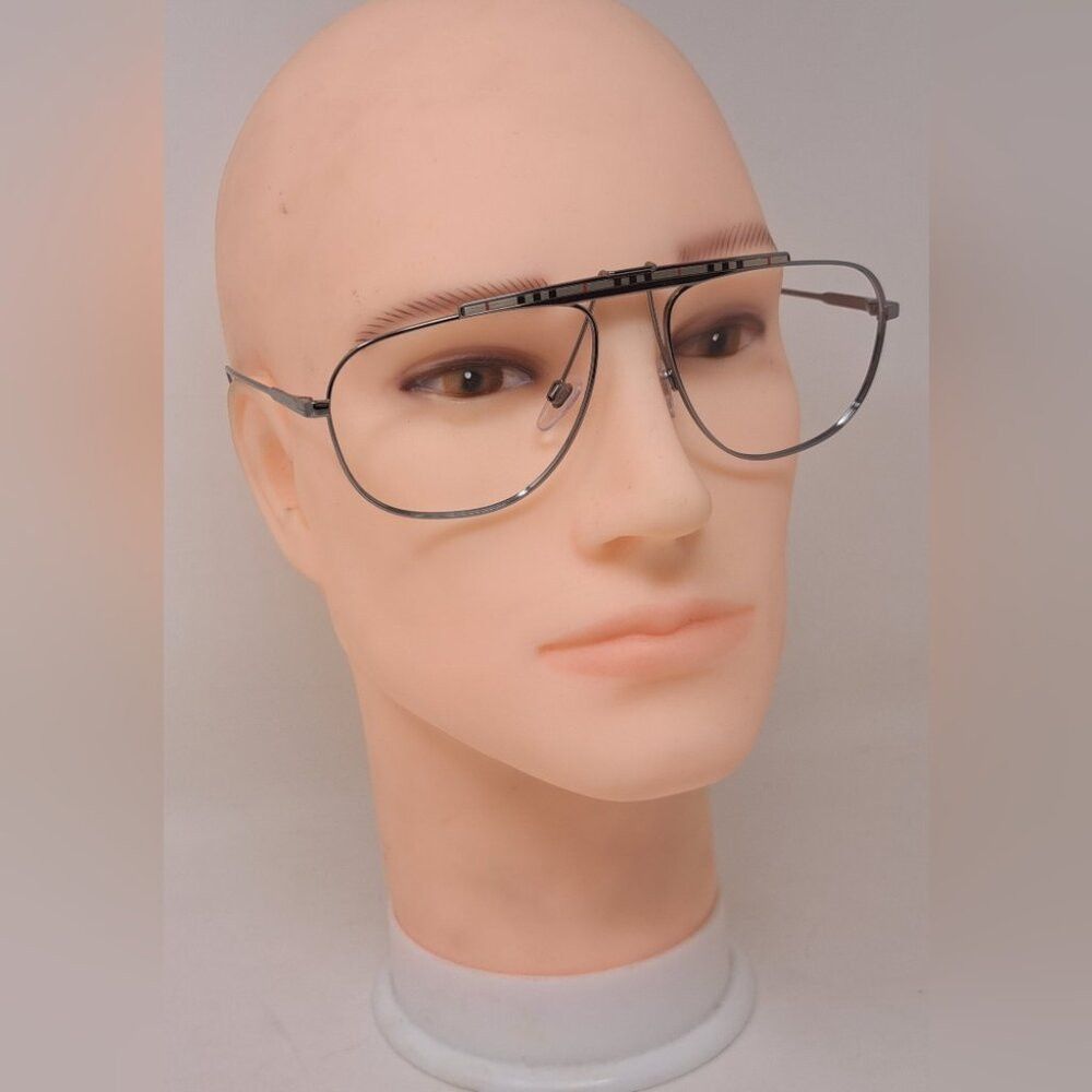 Burberry Burberry Men's Aviator Sunglasses Frames Only Pilot Check M Size ONE SIZE - 4 Thumbnail