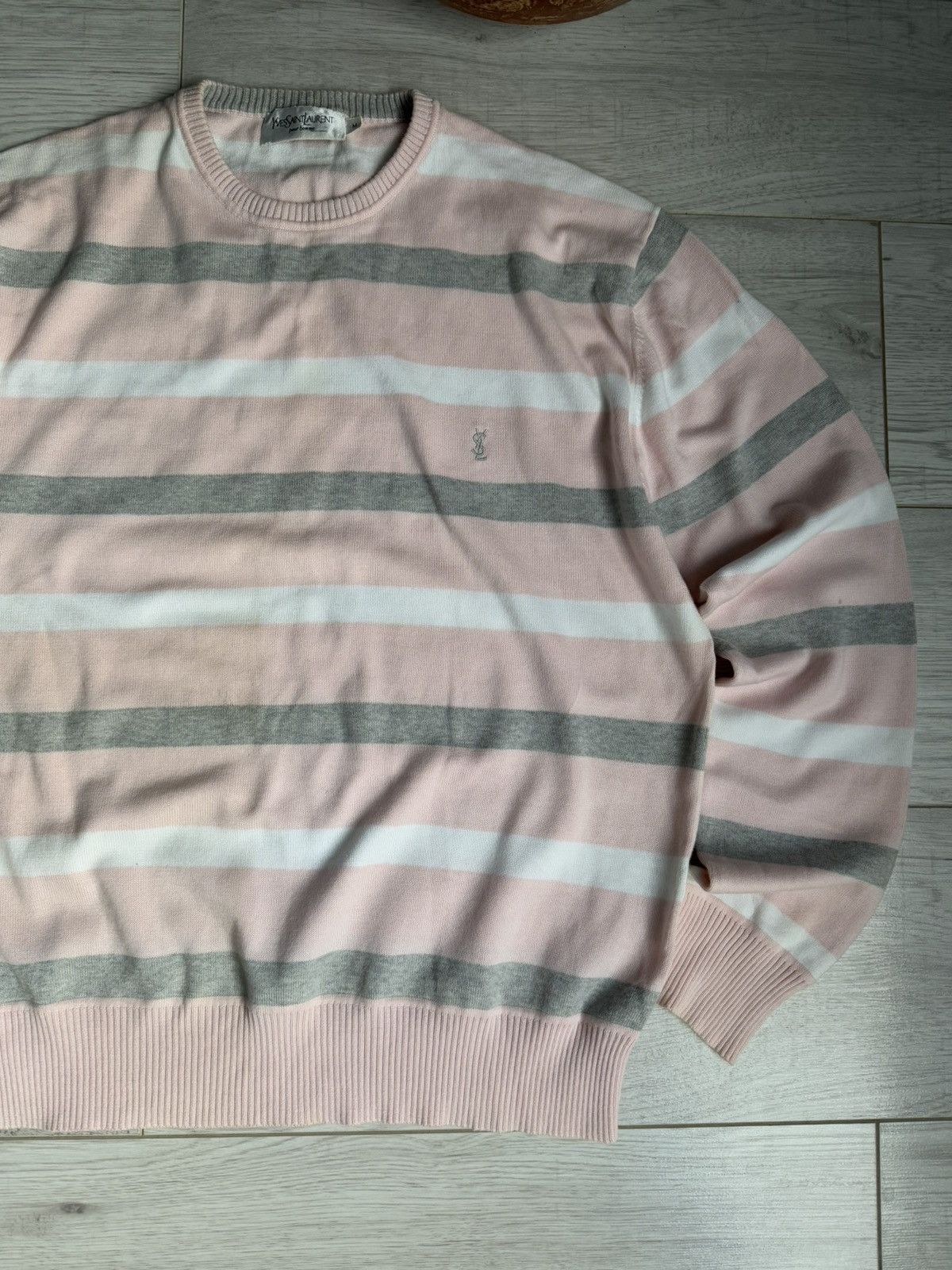 Vintage Striped Sweater YSL Yves Saint Laurent pour home