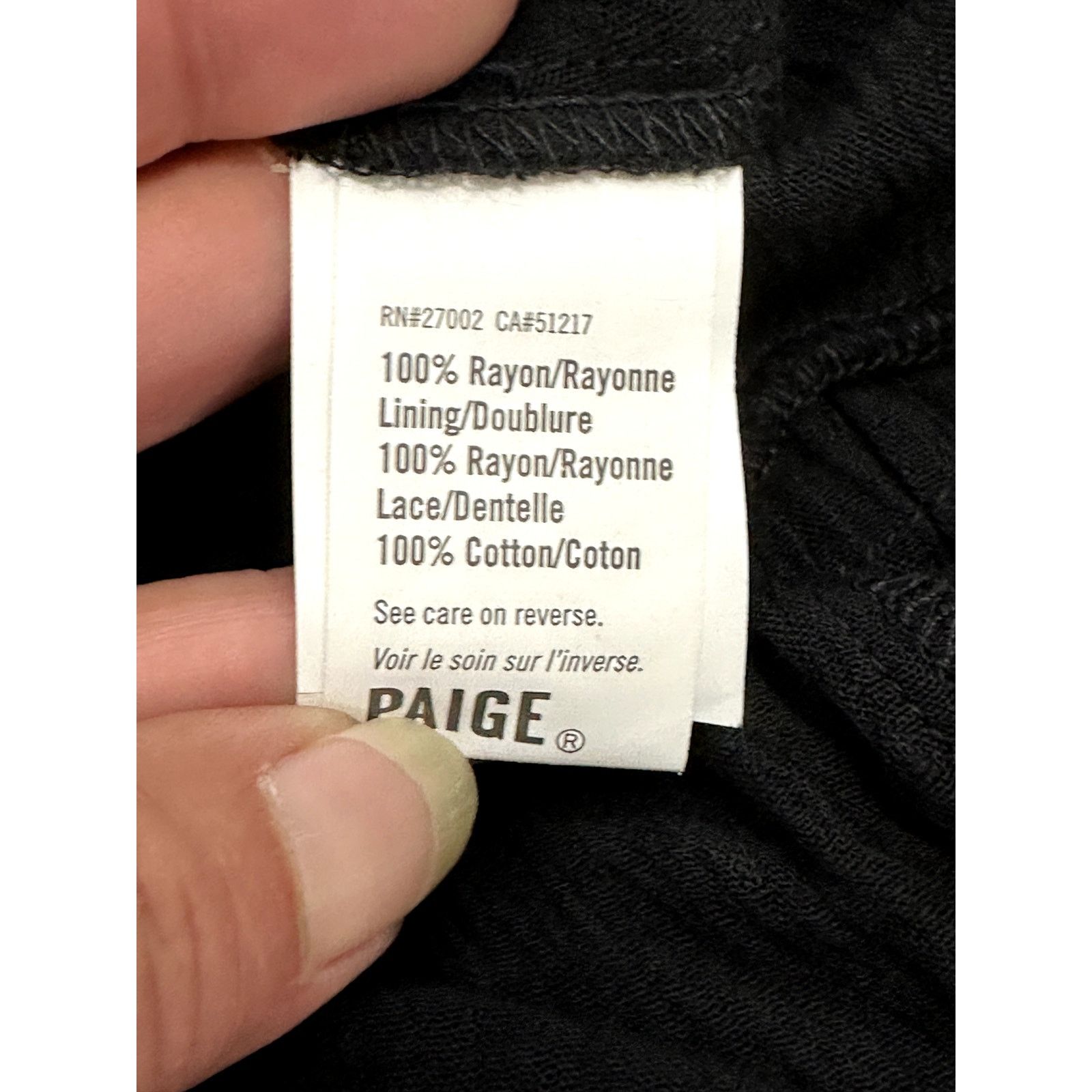 Paige Paige Midi Dress V-Neckline Tiered Swiss Dot Black Women's Size M / US 6-8 / IT 42-44 - 9 Thumbnail