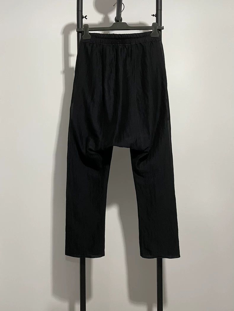 Rick Owens rick owens black drawstring cropped pants-2508 Size US 44 / EU 60 - 2 Thumbnail
