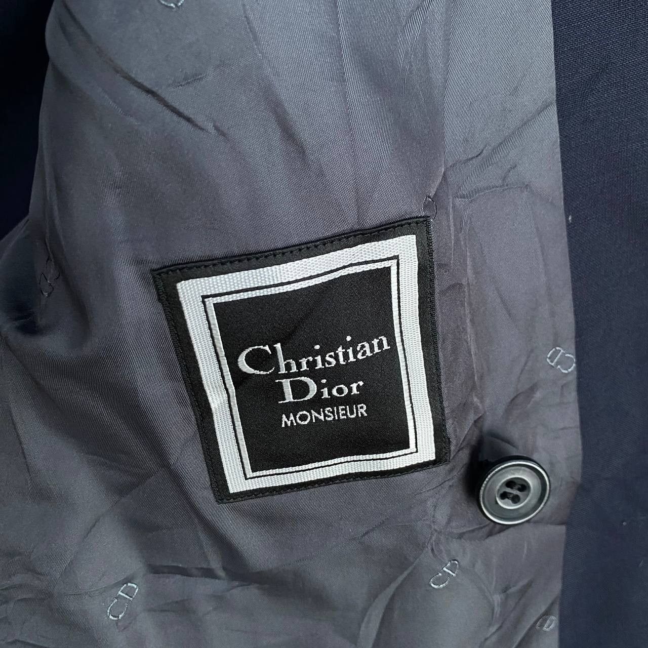 Christian Dior Monsieur Vintage Double Breasted Blazer Gold Button by Christian Dior Size US L / EU 52-54 / 3 - 3 Thumbnail