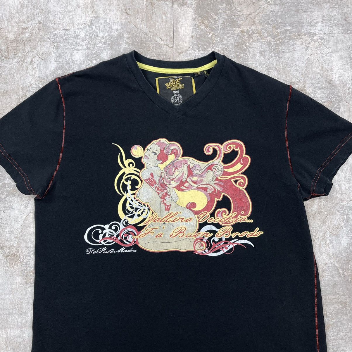 Anime × Hook-Ups × Sex Skateboards PUTA MADRE BRAND TEE Y2K VINTAGE Size US L / EU 52-54 / 3 - 2 Thumbnail