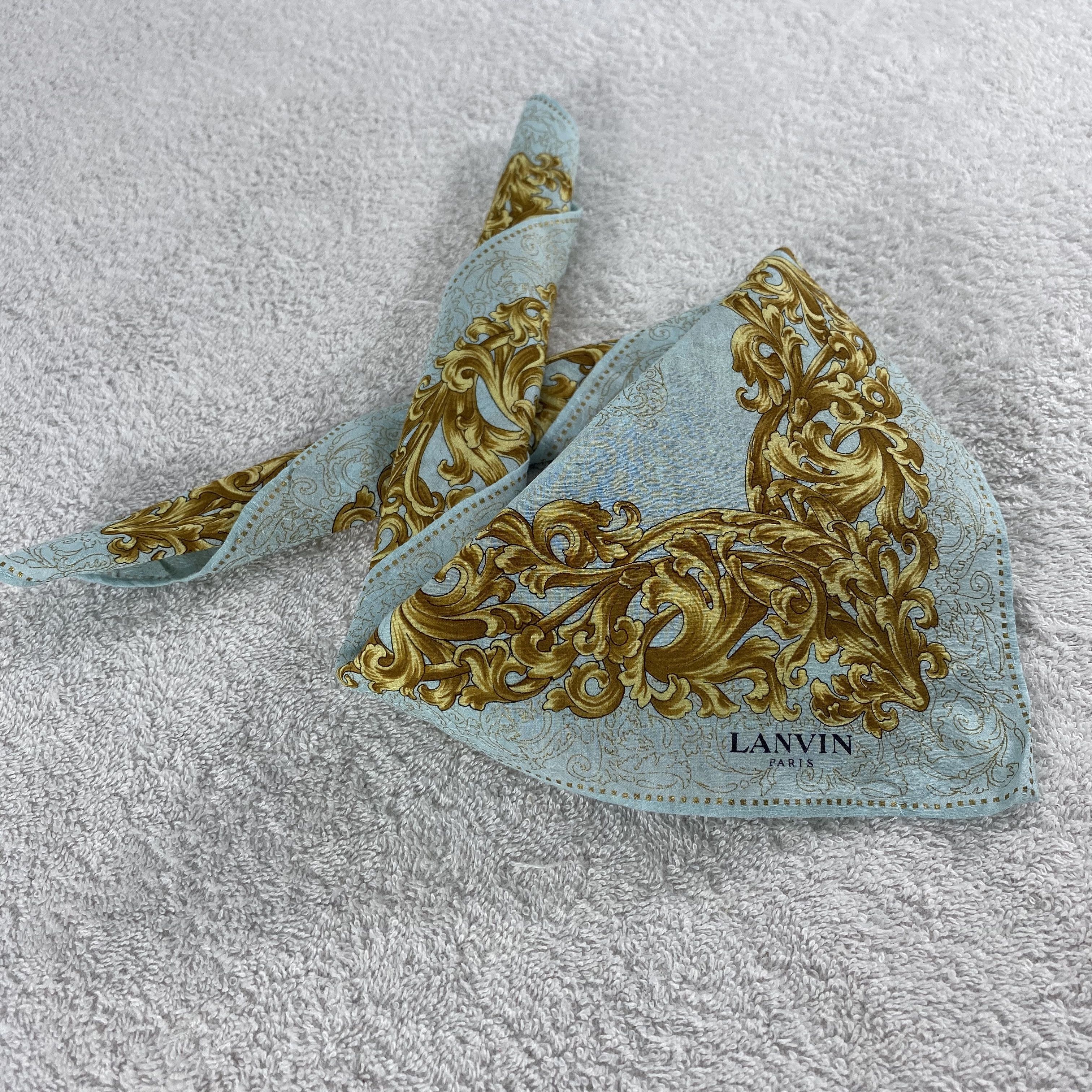 Lanvin × Vintage Lanvin Handkerchief / Neckerchief / Bandana Size ONE SIZE - 2 Thumbnail