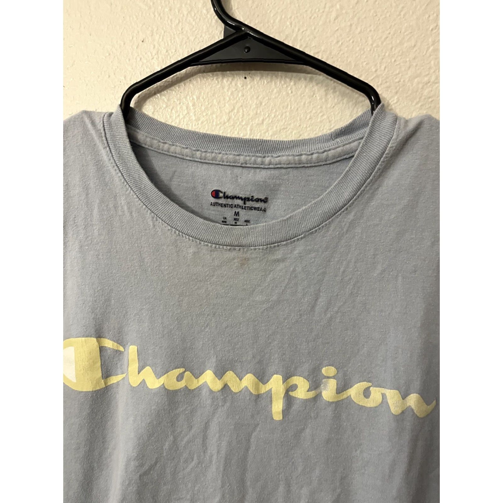 Champion Champion Women's Casual Blue Crew Neck T-Shirt Size Medium Short Sleeve Sports Tee Size M / US 6-8 / IT 42-44 - 2 Thumbnail