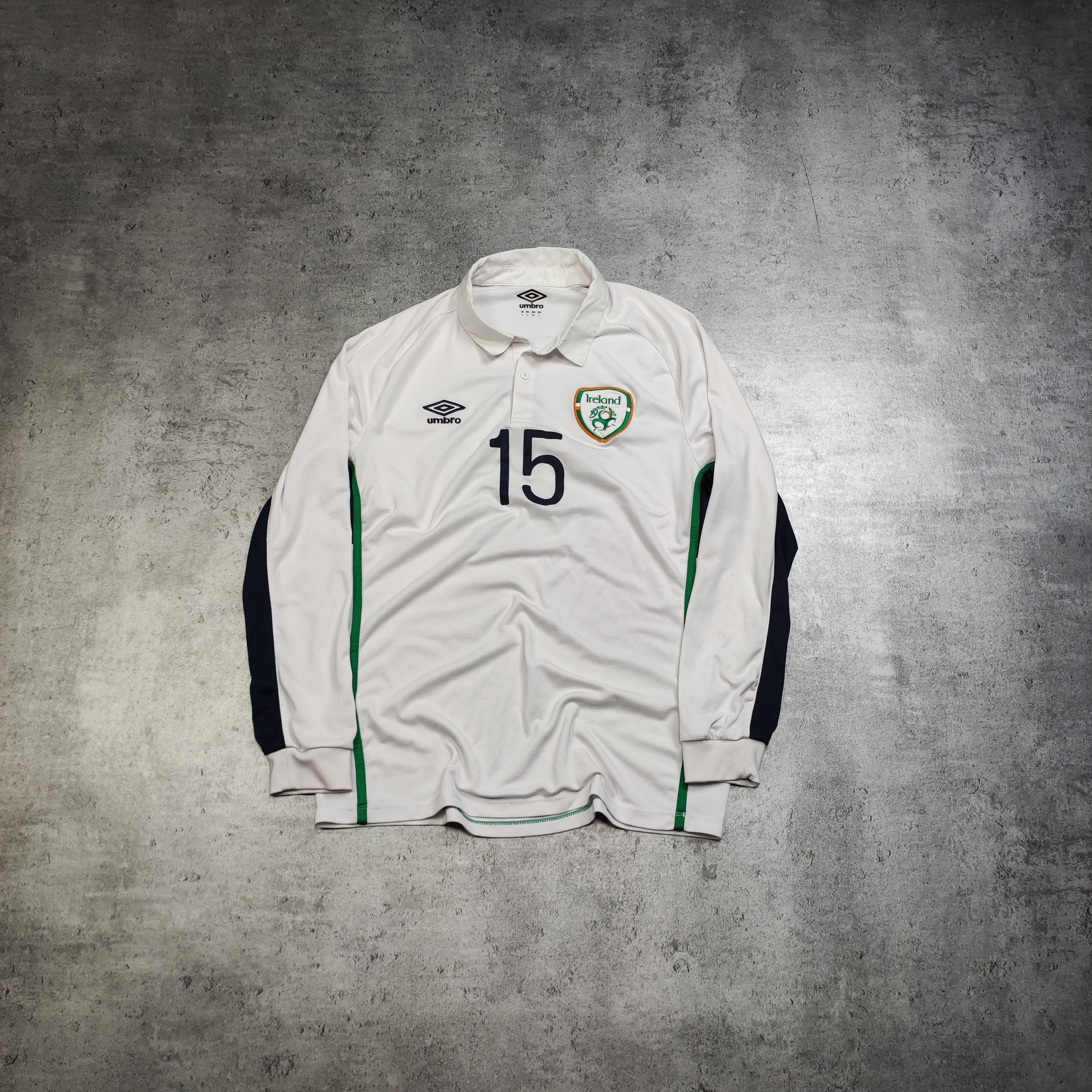 Other RARE Ireland #15 Match Worn Youth National Team 14/16 Jersey Size US L / EU 52-54 / 3 - 1 Thumbnail