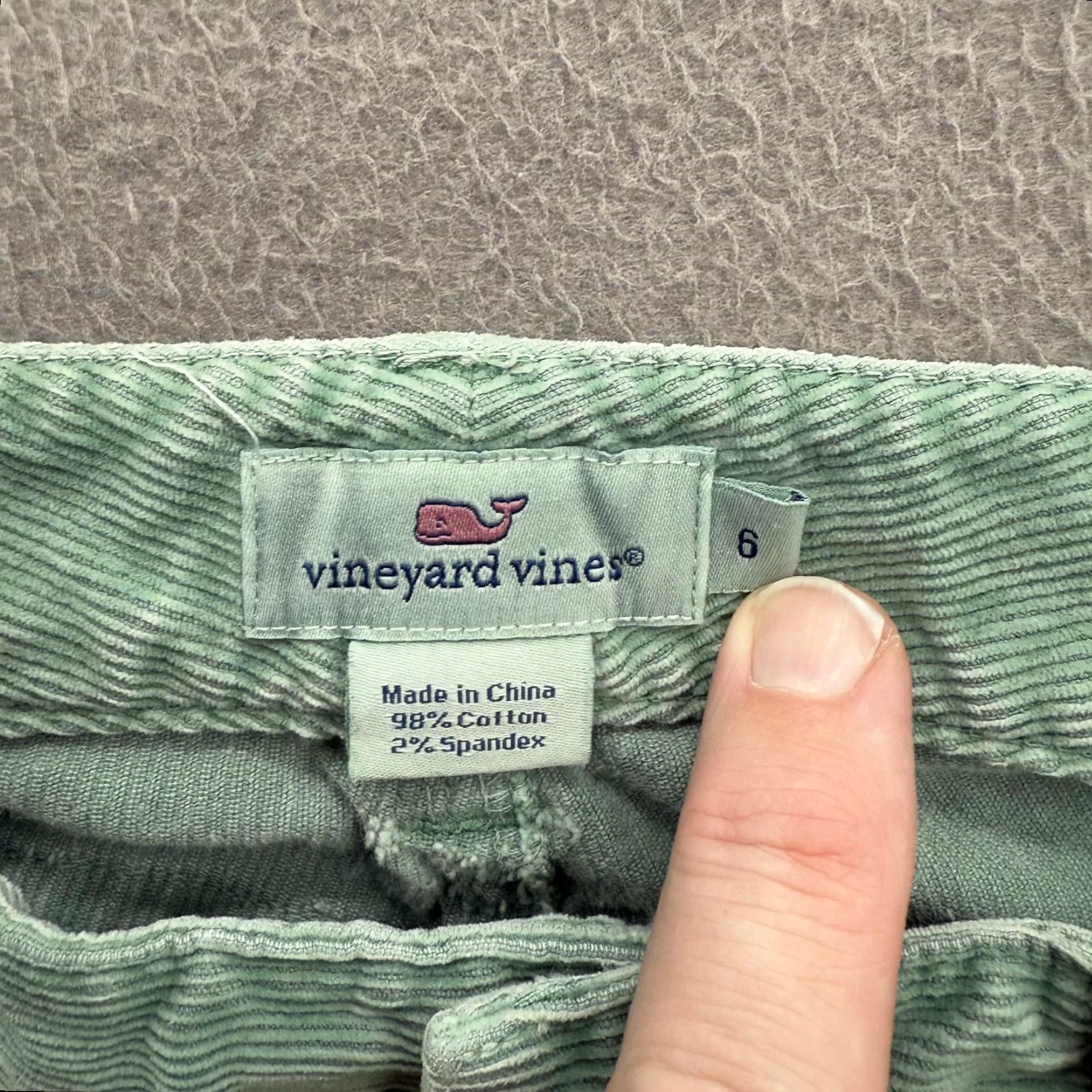 Vineyard Vines Vineyard Vines Pants Womens 6 Green Corduroy Stretch 5-Pocket Slim Ankle Preppy Size 28" / US 6 / IT 42 - 3 Thumbnail