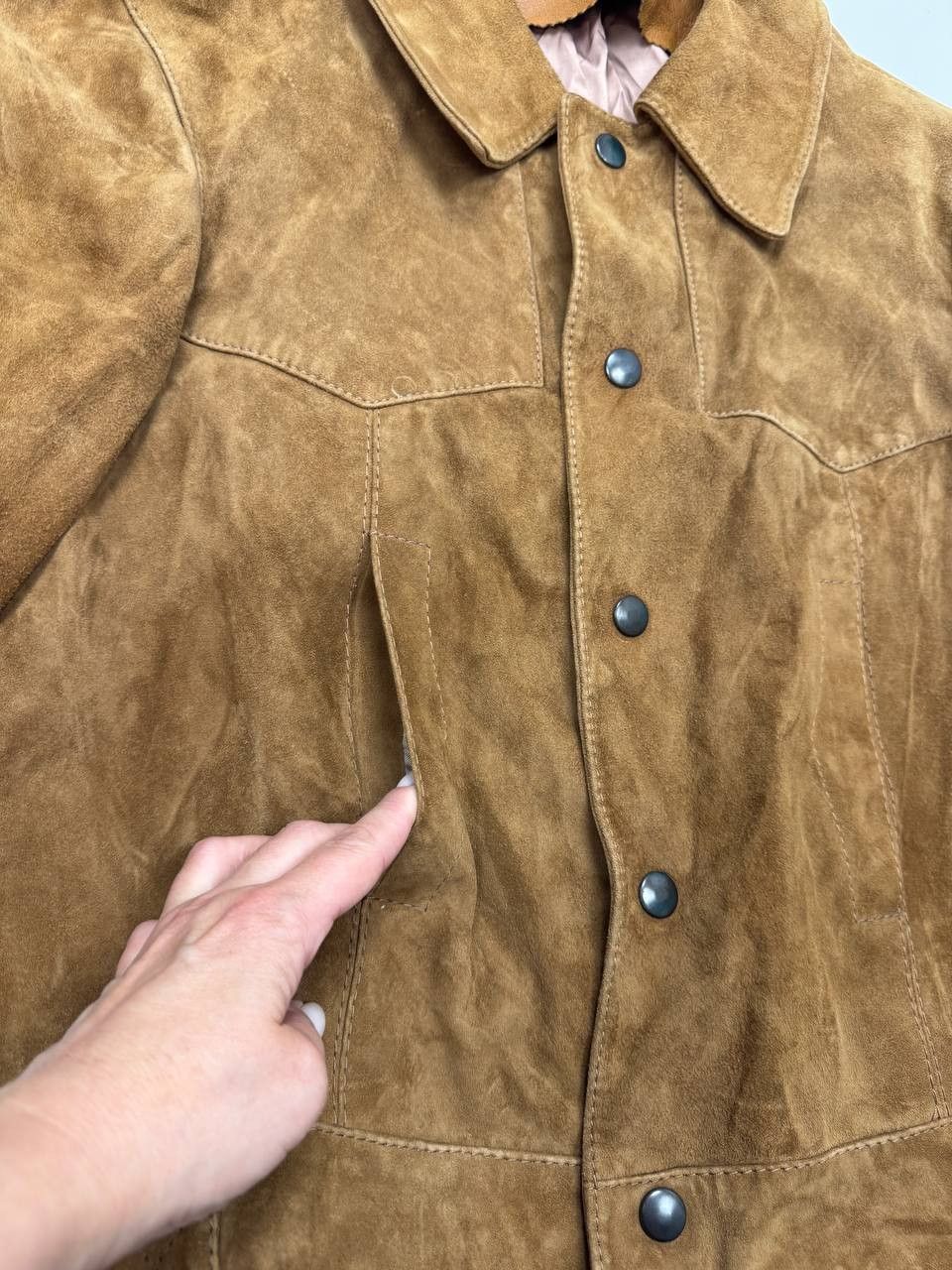 Vintage Vintage 80s Fibok Suede Button-Up Jacket Women’s Size S / US 4 / IT 40 - 3 Thumbnail