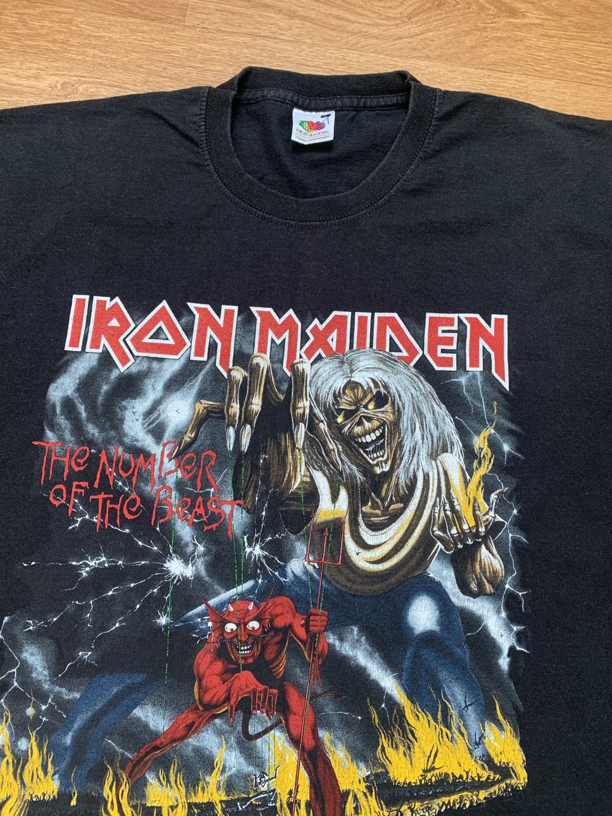 Fruit Of The Loom Iron Maiden The Number Of The Beast 2010 T Shirt Tee Size US L / EU 52-54 / 3 - 3 Thumbnail