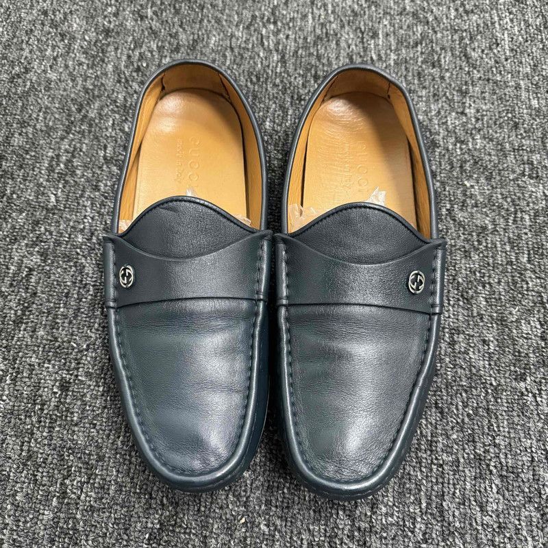 Gucci Gucci Black Horsebit Loafers for Men - Size US 8 / EU 41 - 2 Thumbnail