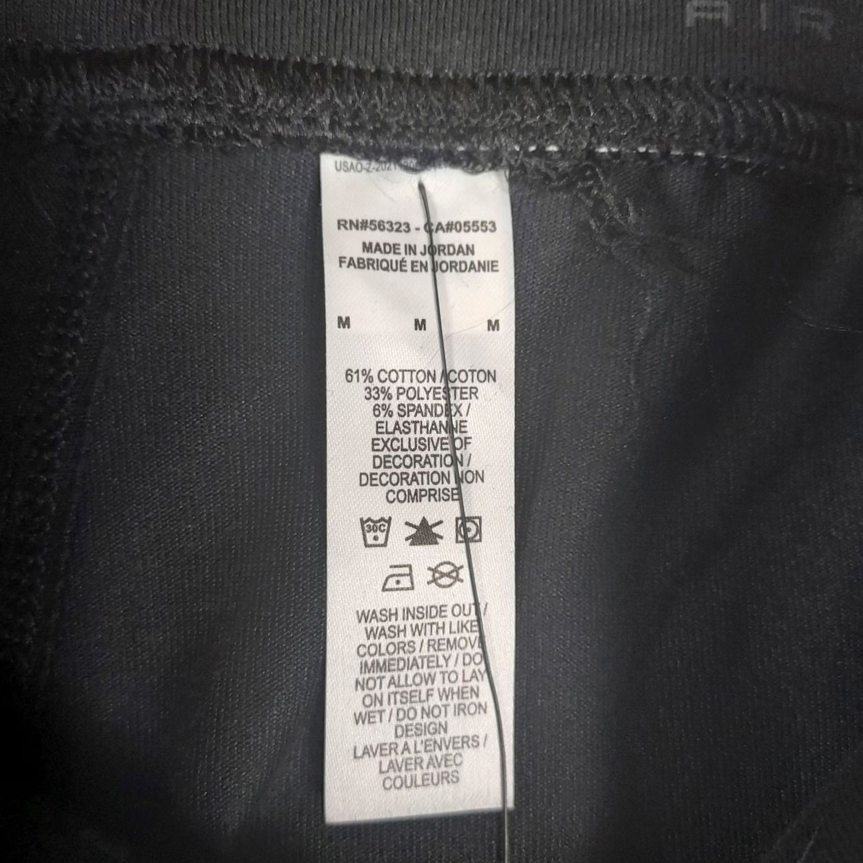 Nike VINTAGE Nike Air Womens M High Rise Black Full Length Logo Leggings New With Tags Size 32" / US 10 / IT 46 - 6 Thumbnail