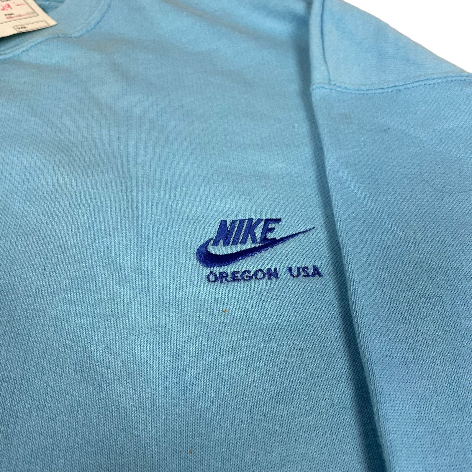Nike × Vintage Nike Men Blue Cotton Oregon Crew Neck Pullover Sweatshirt XL Size US XL / EU 56 / 4 - 3 Thumbnail