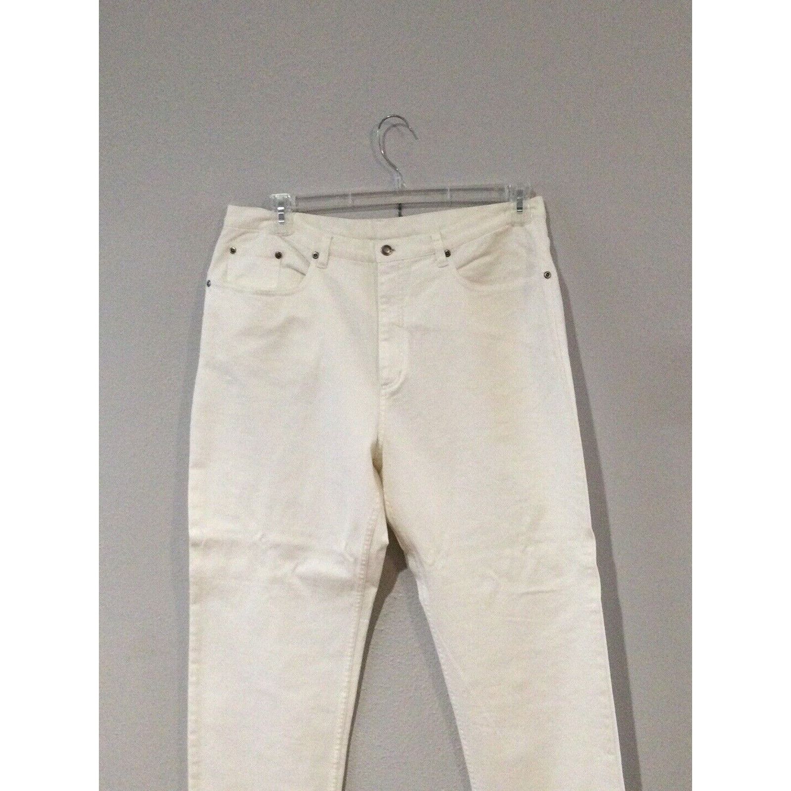 Chicos Chicos Design White Denim Button Front Jeans 3/XL/16 NWT Size 38" / US 16 / IT 52 - 2 Thumbnail