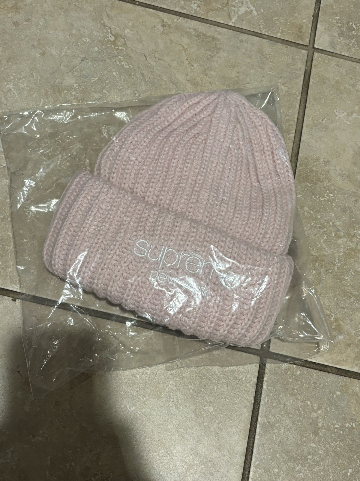 Supreme Supreme Diamond beanie pink multi | Grailed