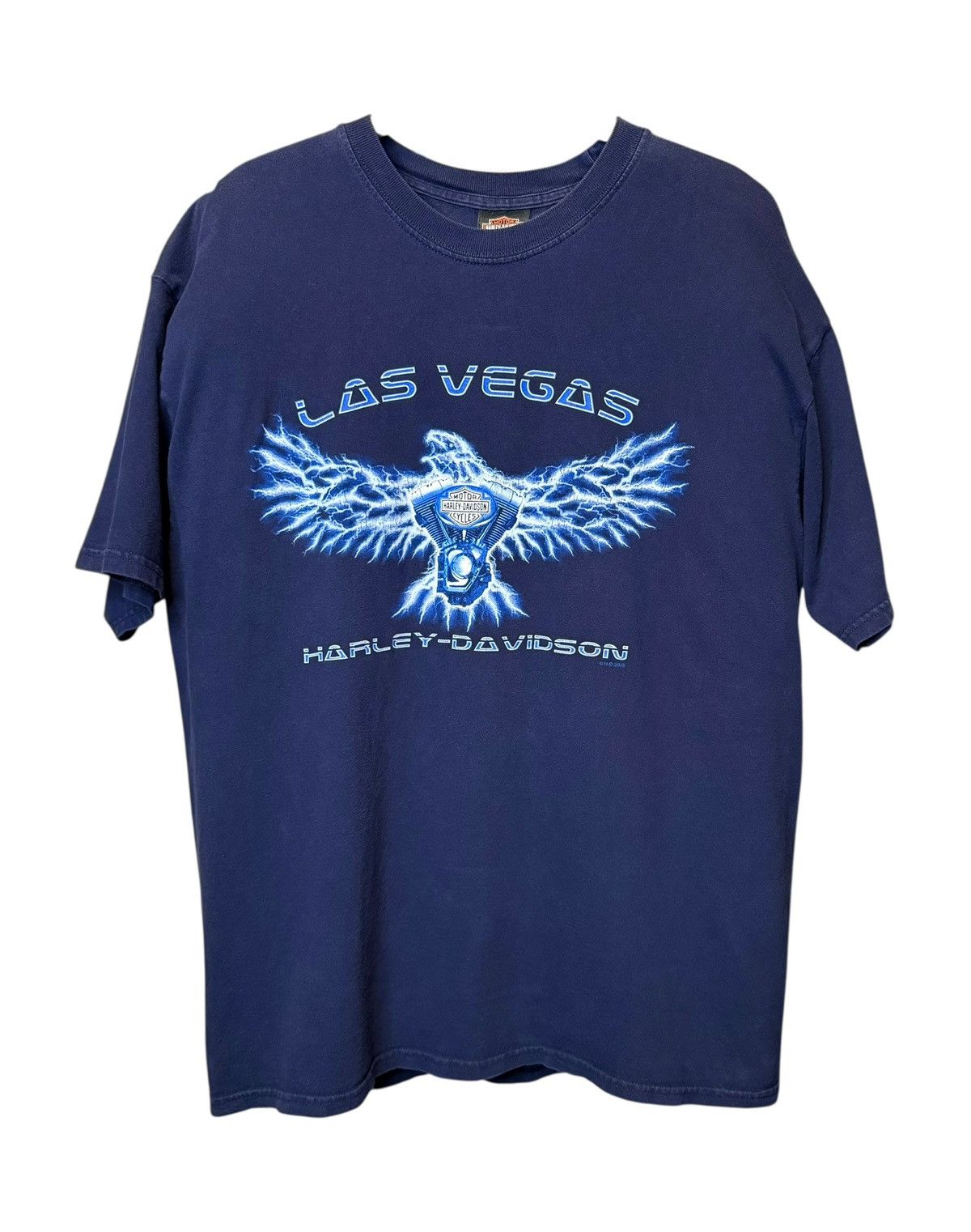 Harley Davidson 2003 Harley Davidson 'LV, Nevada' Biker T-Shirt, Size XL! Size US XL / EU 56 / 4 - 1 Thumbnail