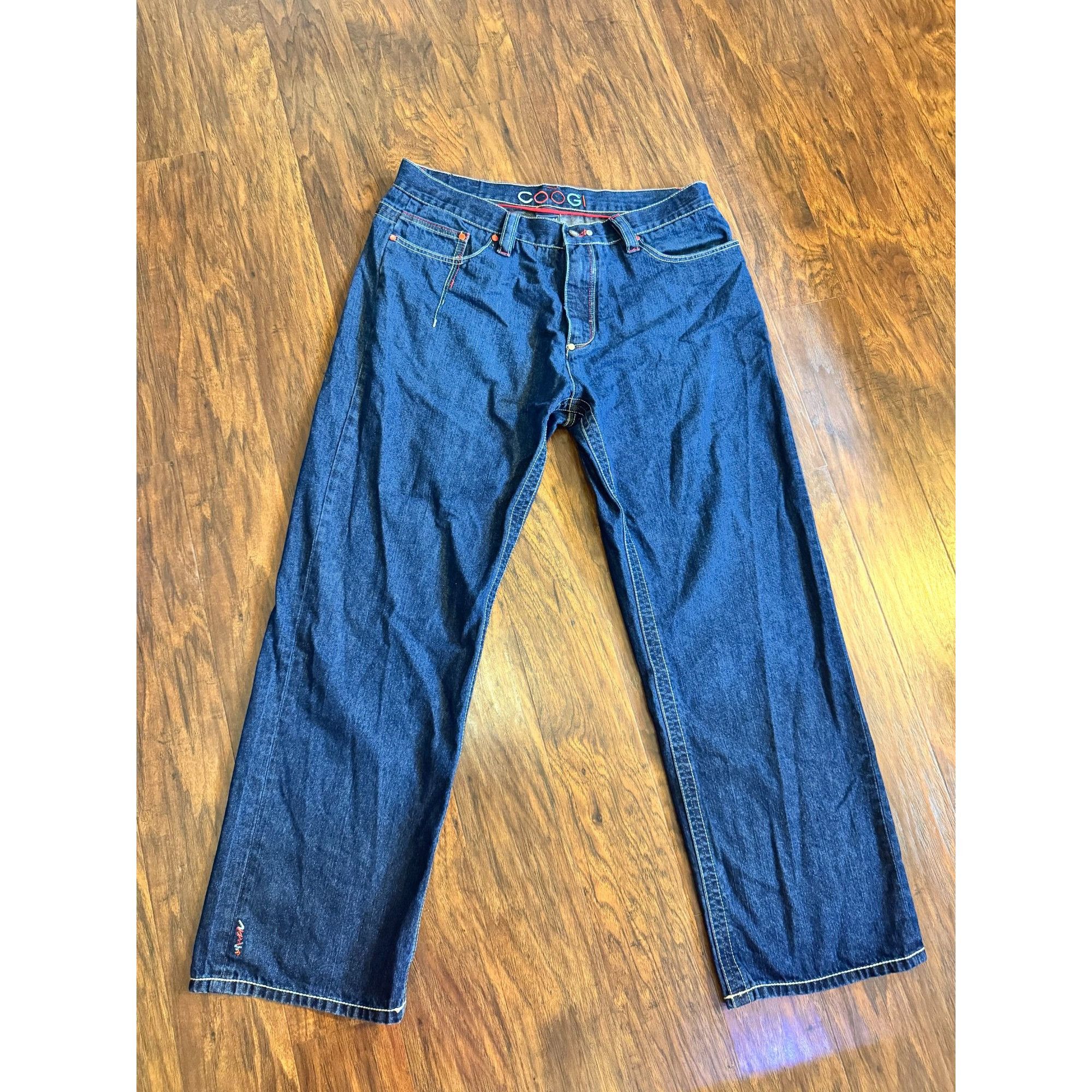 Coogi VTG Coogi Mens Straight-Leg Blue Denim Jeans Embroidered Poc Size US 38 / EU 54 - 2 Thumbnail
