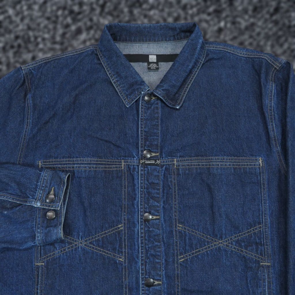 Denime VINTAGE Marithe Francois Girbaud Denim Jacket Mens 3XL Blue Chore Y2K 90s Streetwear MFG Jacket Mens Size US XXL / EU 58 / 5 - 1 Thumbnail