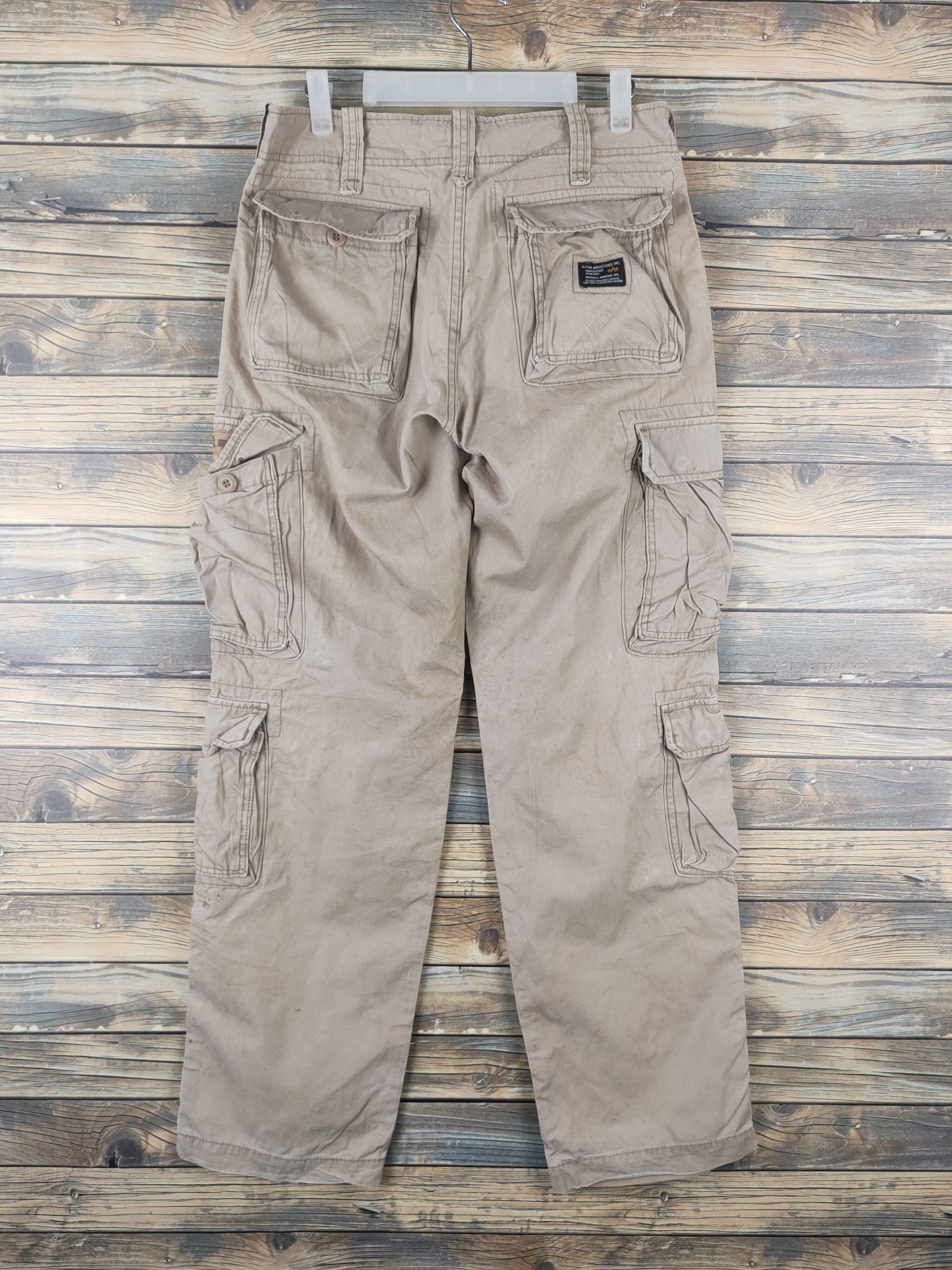 Alpha Industries DL Alpha Industries Beige Multipocket Cargo Pants #46-039 Size US 30 / EU 46 - 8 Thumbnail