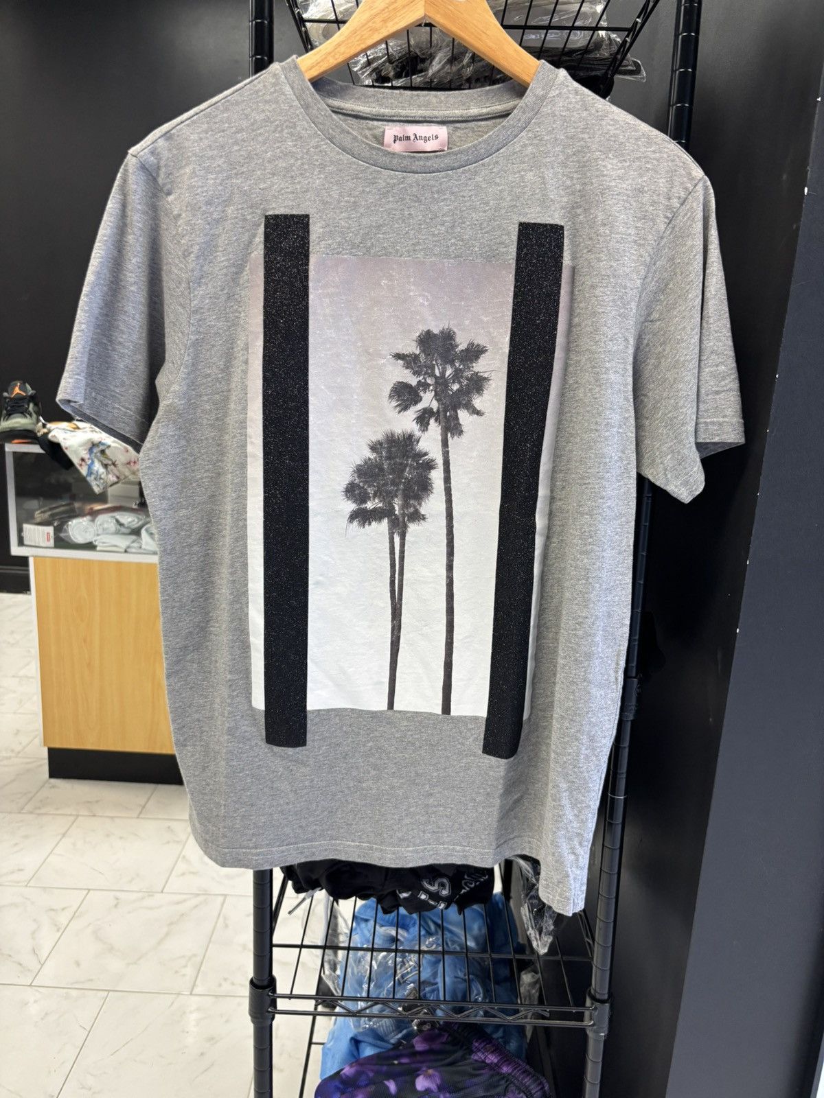 Palm Angels Palm Angels Palm Trees tee grey Size US S / EU 44-46 / 1 - 1 Thumbnail