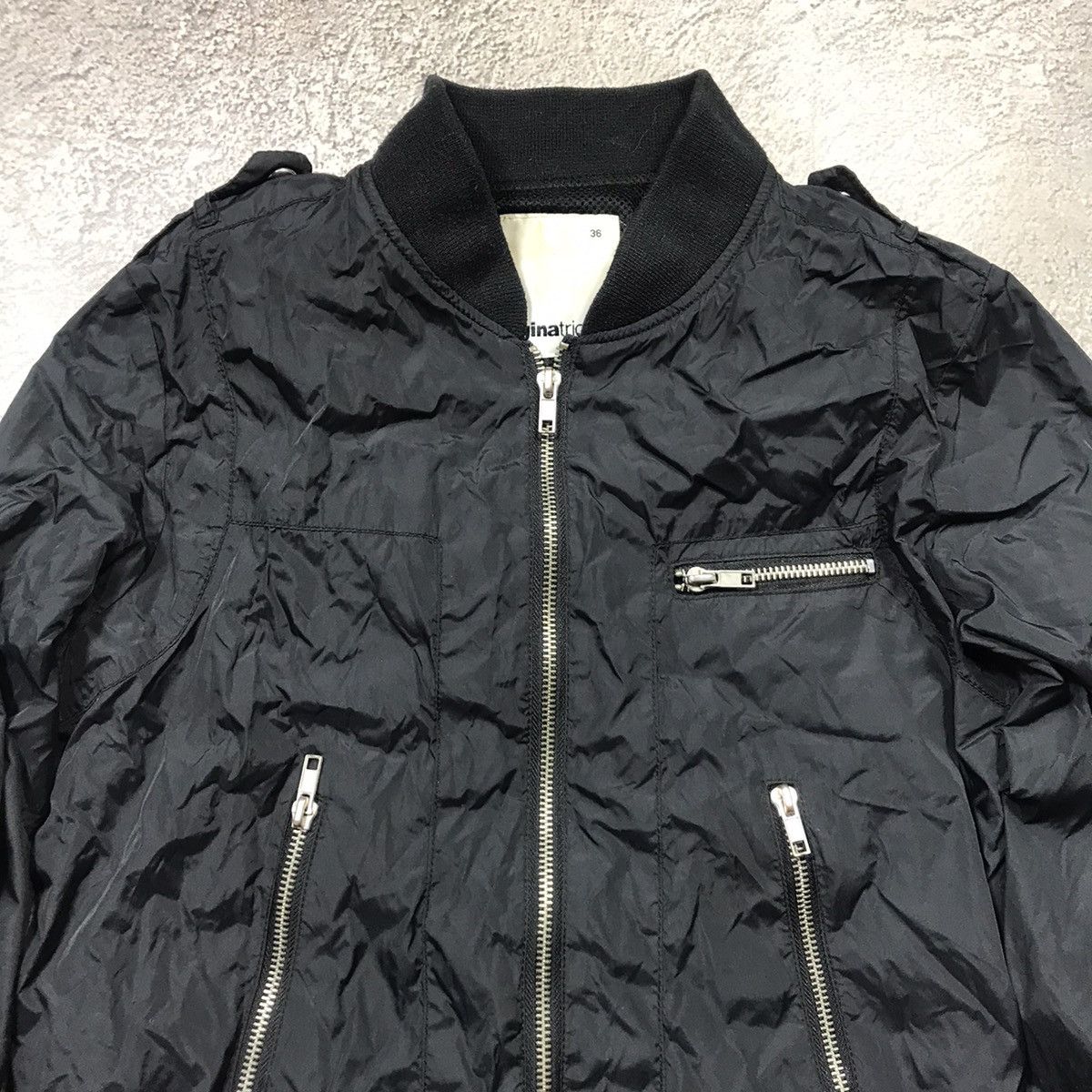 Vintage Vintage 90s Black Bomber Jacket Streetwear Y2K Skate Boxy S Size S / US 4 / IT 40 - 3 Thumbnail