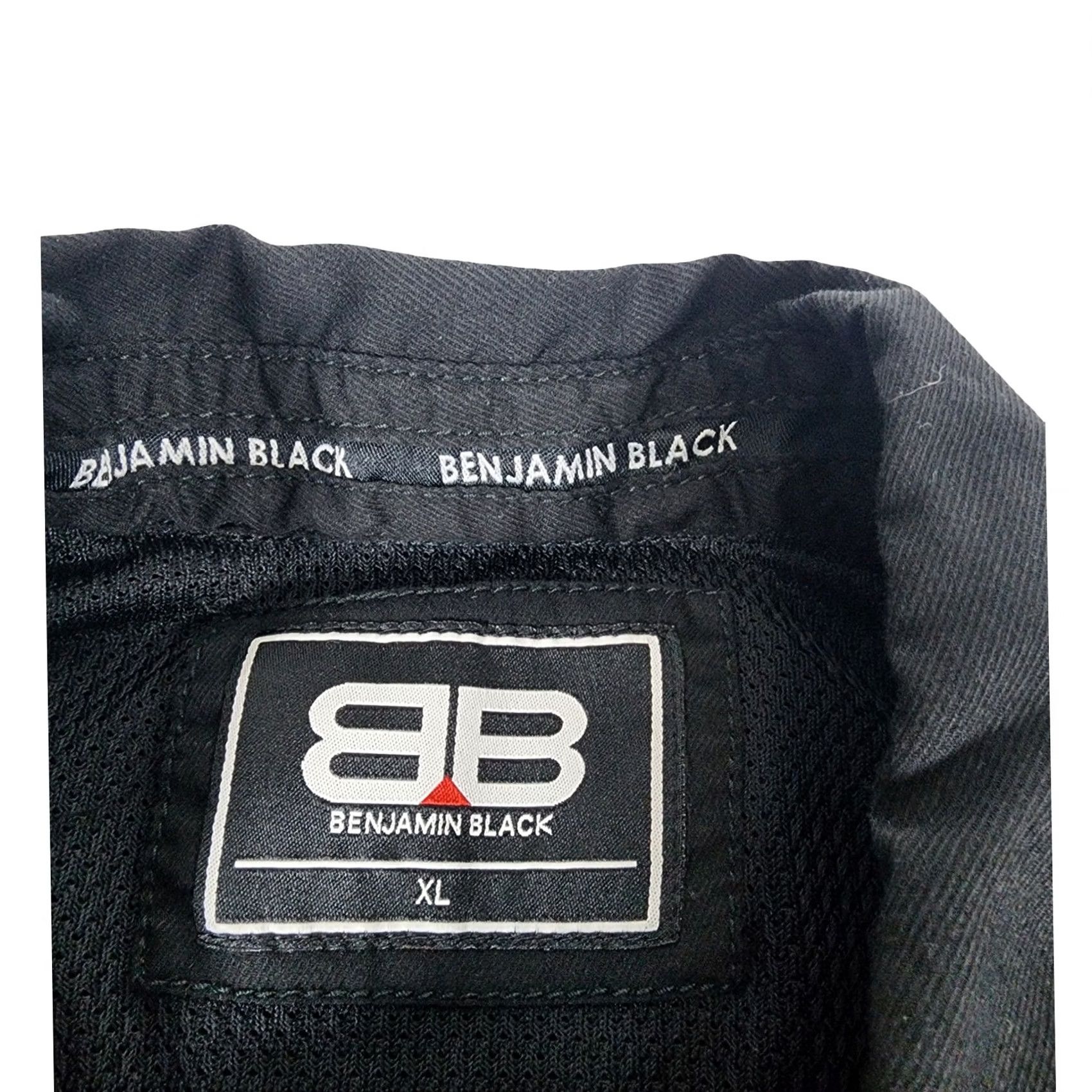 Vintage Benjamin Black Mens XL Black Short Sleeve Button-Up Shirt Utility Chest Pockets Epaulettes Straps Casual Workwear Size US XL / EU 56 / 4 - 3 Thumbnail