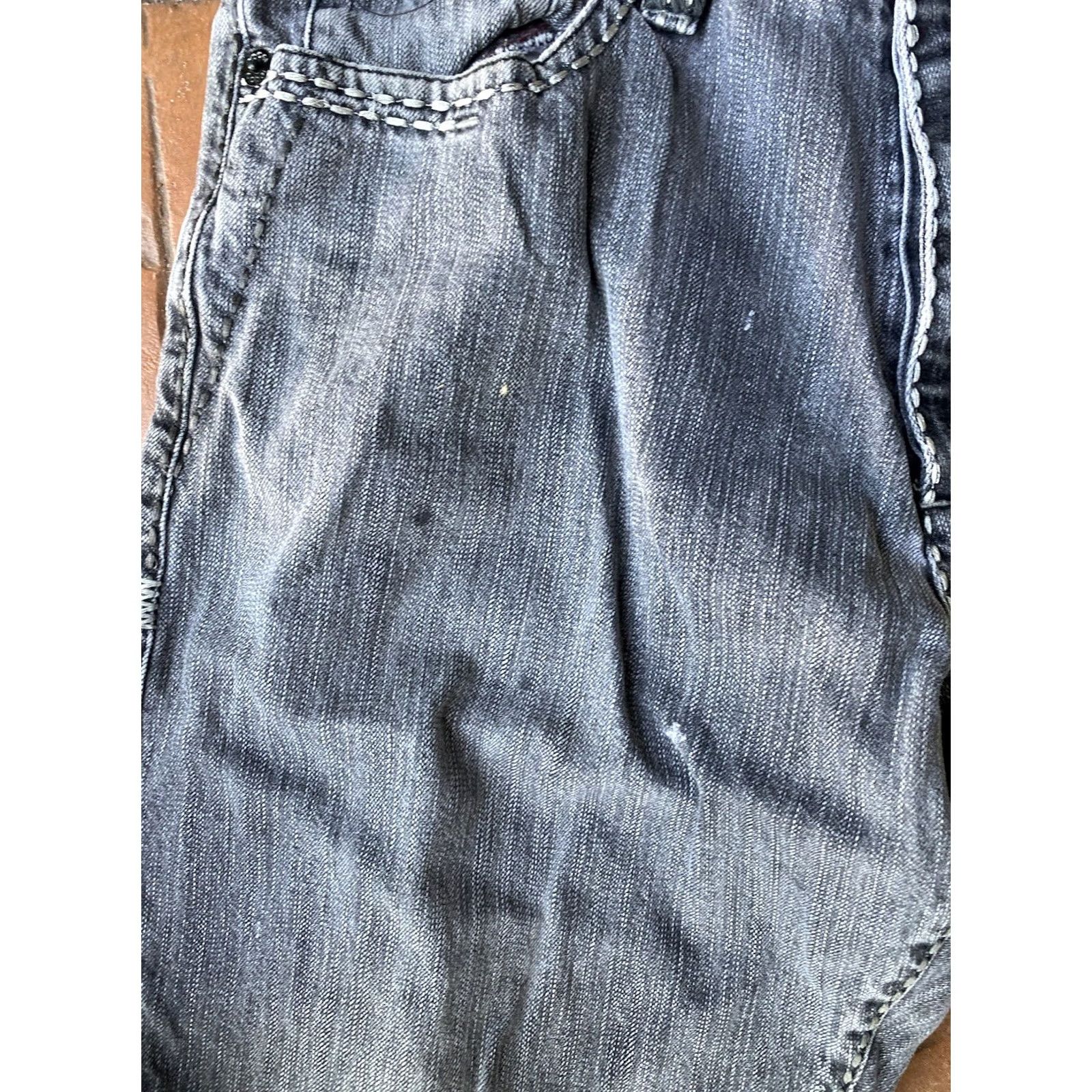 Coogi VINTAGE COOGI Denim Jeans Mens 34x34 Distressed Grunge Cyber Emo - 90s Bootcut Jeans Mens Size US 35 - 4 Thumbnail
