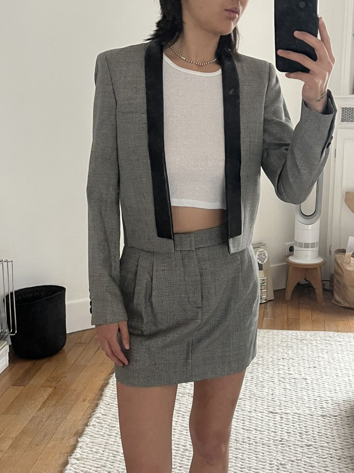 Saint Laurent Paris Saint Laurent Suit with Mini Skirt Size XS / US 0-2 / IT 36-38 - 2 Thumbnail