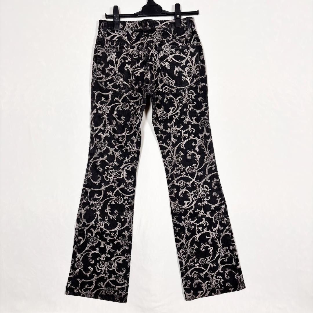 Yasuyuki Ishii YASUYUKI ISHII Printed Denim Pants Black S Size US 26 / EU 42 - 2 Thumbnail