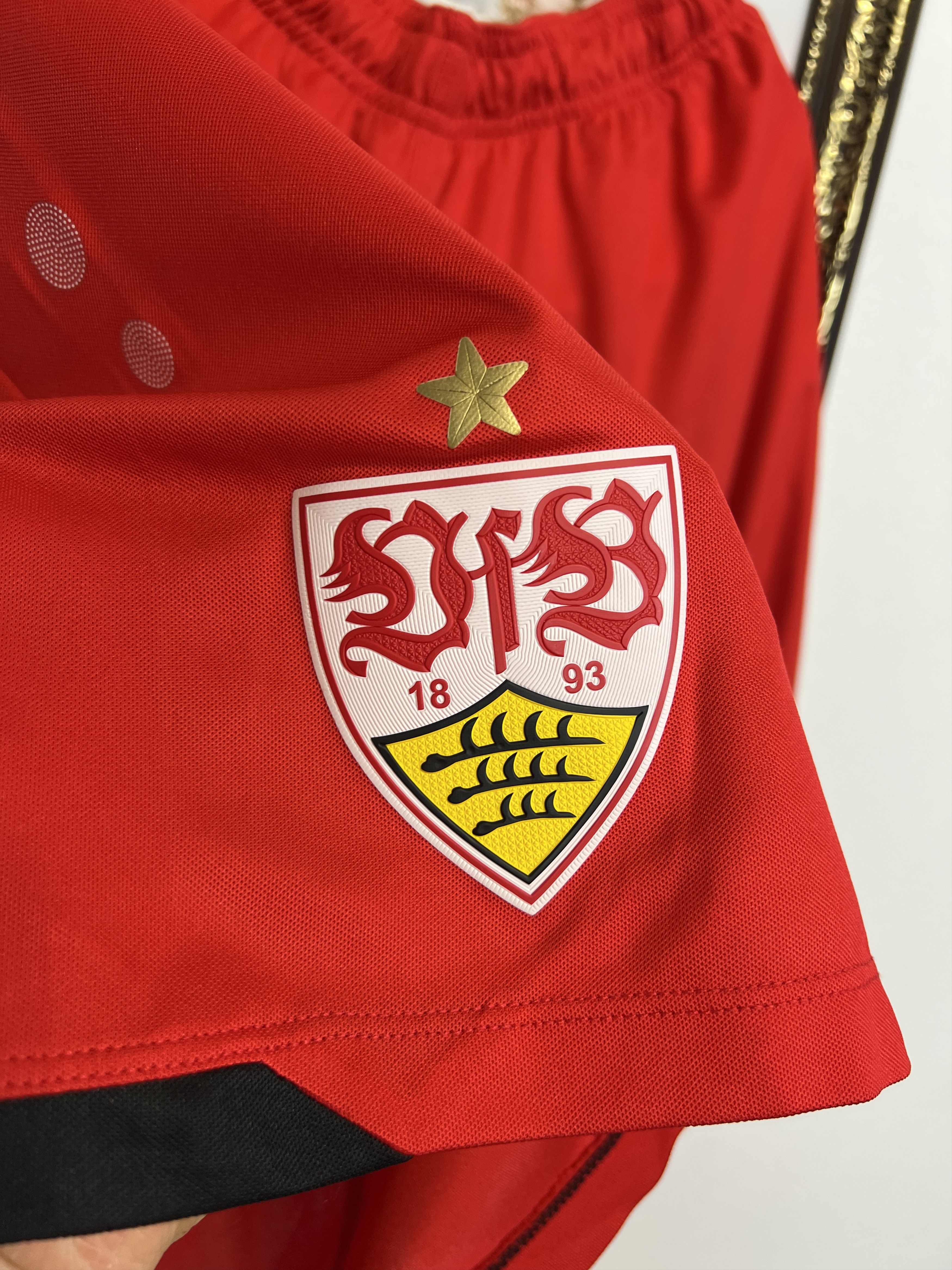 Vintage VfB Stuttgart Football Shorts Player Issue Athletic Soccer Size US 38 / EU 54 - 5 Thumbnail