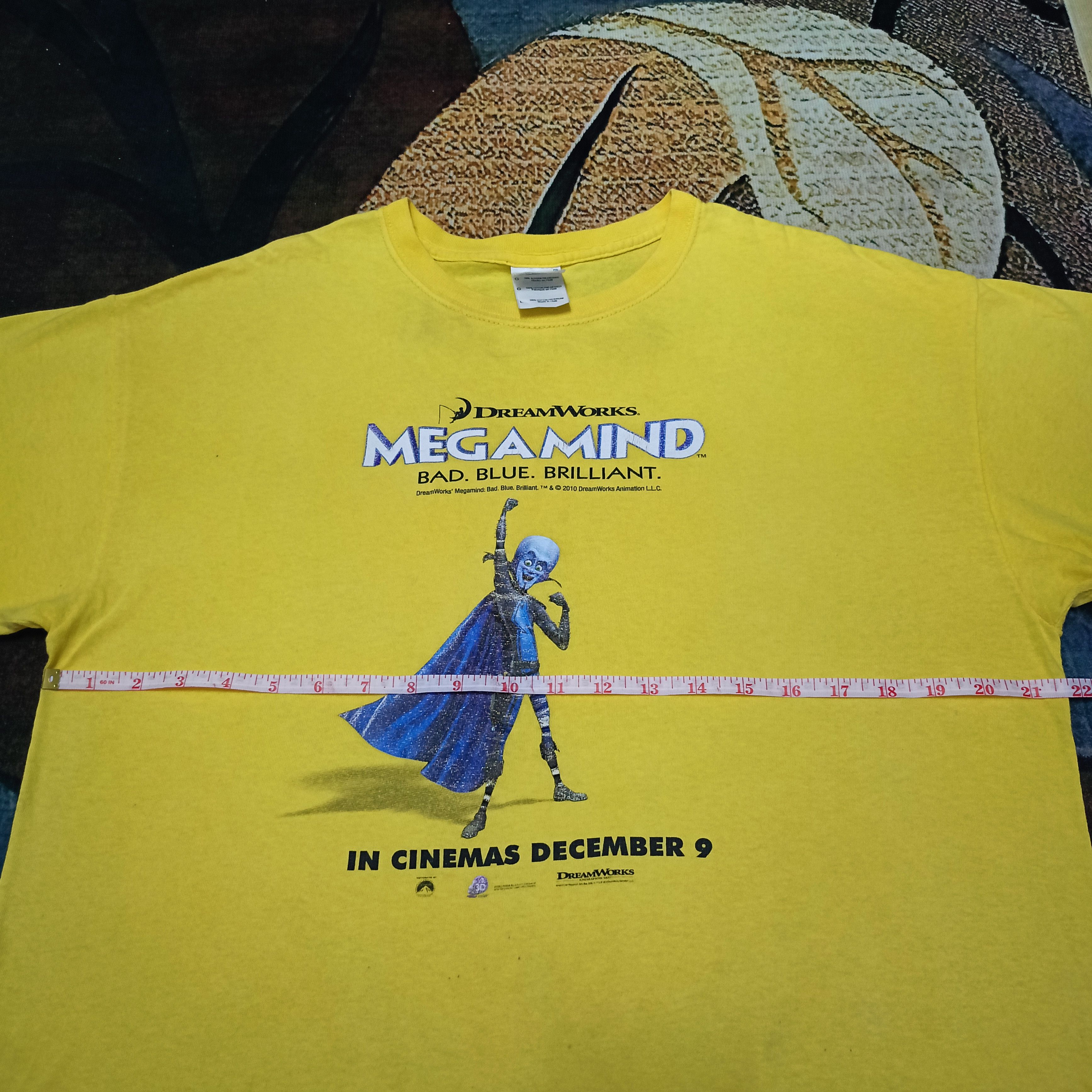 Vintage 2010 DREAMWORKS MEGAMIND: BAD. BLUE. BRILLIANT. Size US L / EU 52-54 / 3 - 12 Thumbnail
