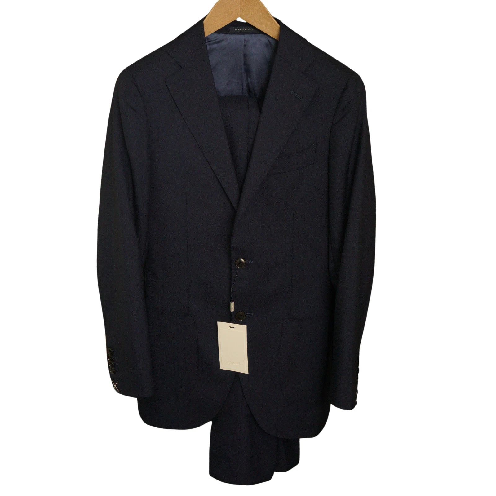 Suitsupply Men Suitsupply Suit Navy La Spalla Wool Vitale Barberis US34 Size 34R - 1 Thumbnail