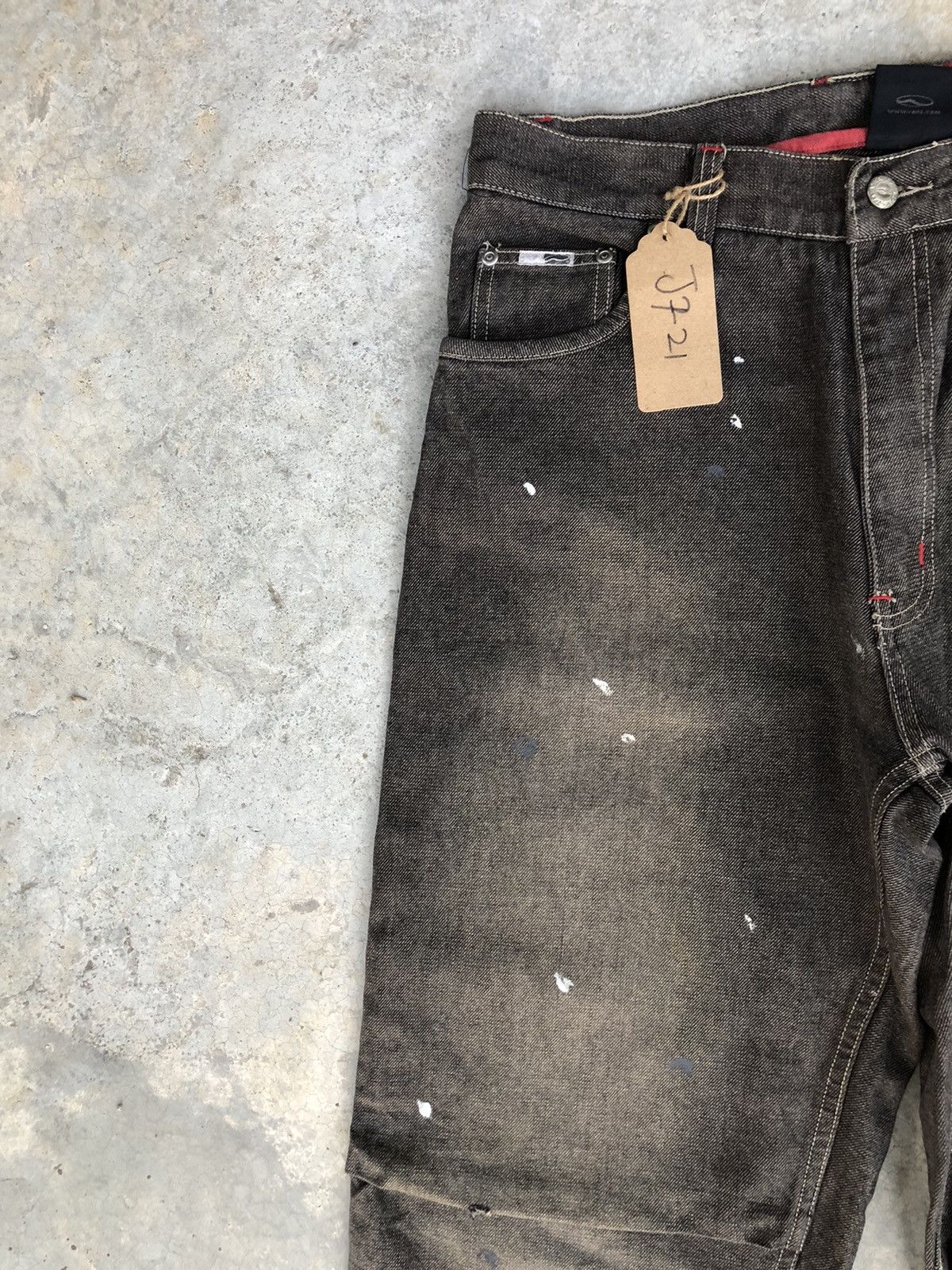 Vintage Baggy Jeans Vans Distressed Jeans Hip Hop Carpenter Size US 32 / EU 48 - 4 Thumbnail