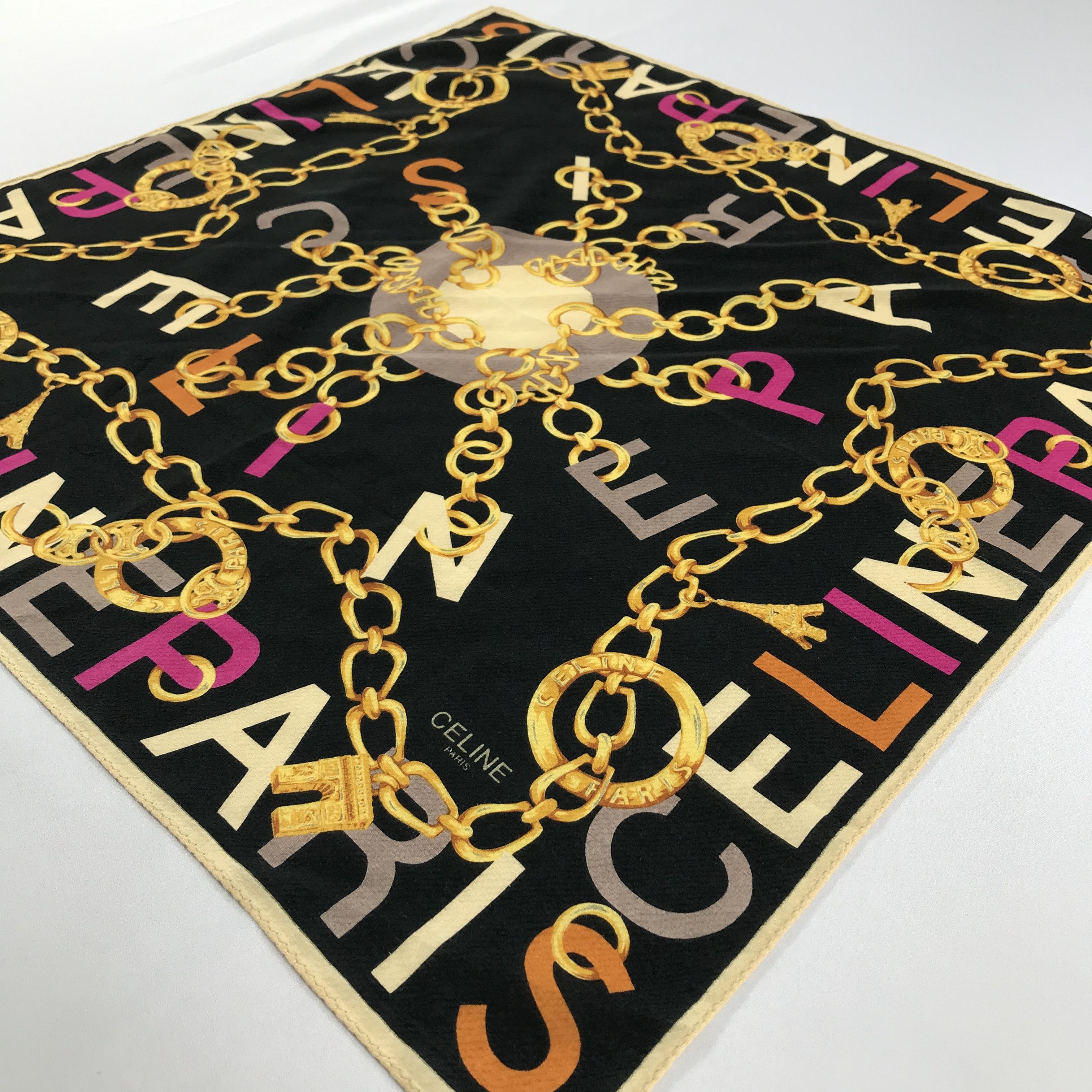 Celine × Vintage Celine Bandana / Handkerchief / Neckerchief - S1939 Size ONE SIZE - 2 Thumbnail