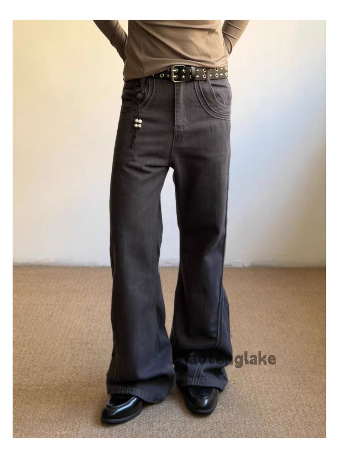 Jean Custom rafsimons helmutlang style bootcut punk jeans Size US 32 / EU 48 - 4 Thumbnail