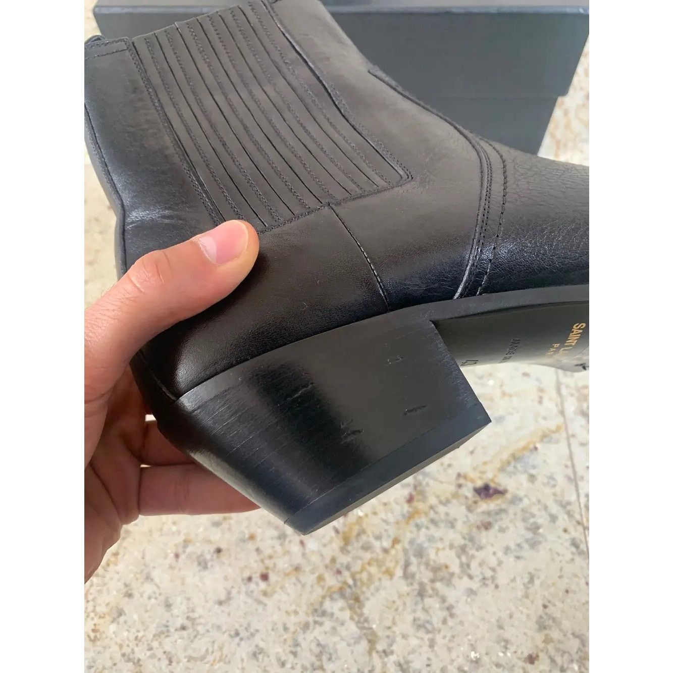 Saint Laurent Paris o1rshd1 Lukas 40 Boots in Black Size US 8 / EU 41 - 7 Thumbnail