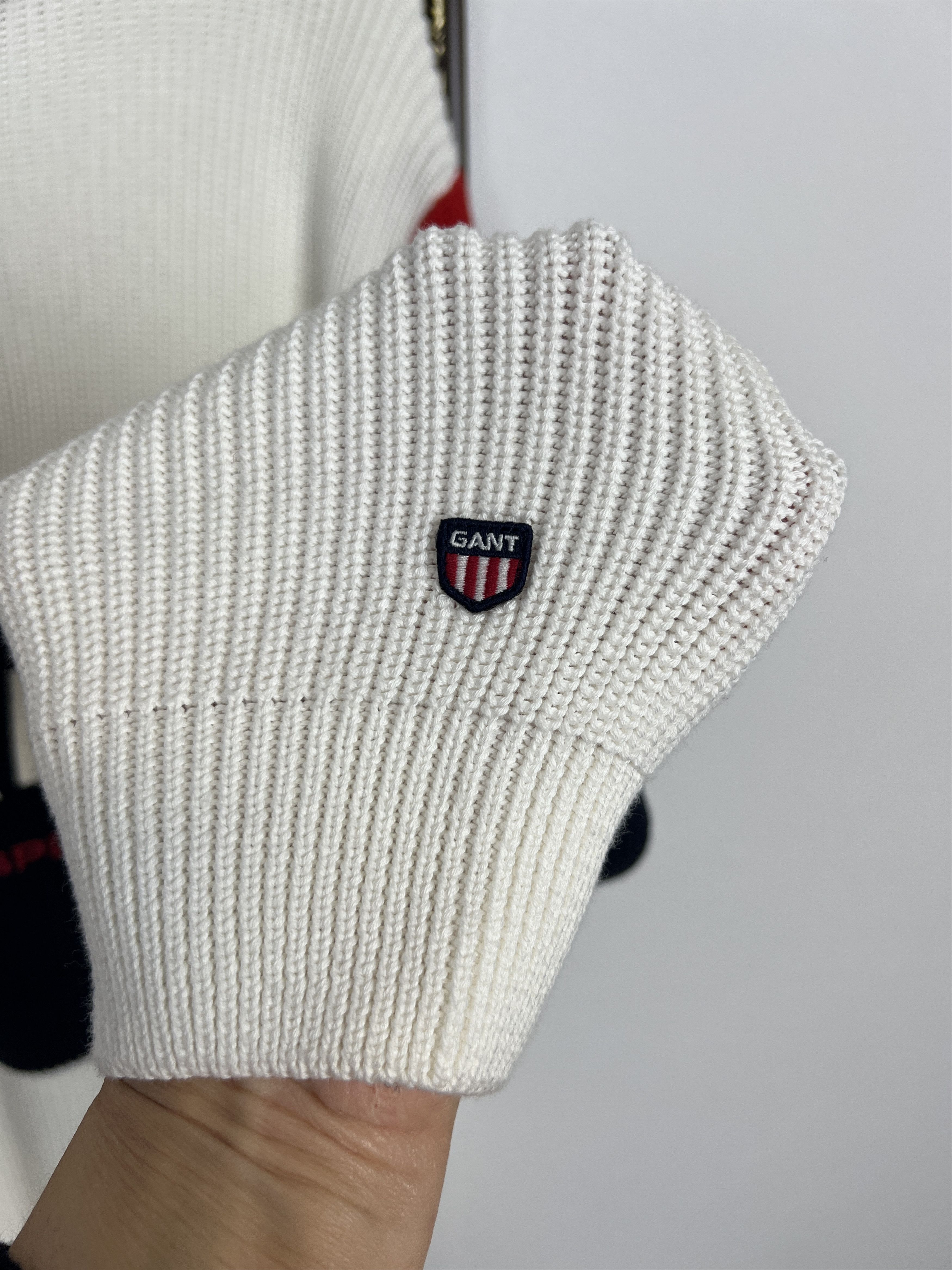 Gant Gant American Sportswear Sweater Big Logo Pullover 1/4 Zip Size US L / EU 52-54 / 3 - 5 Thumbnail