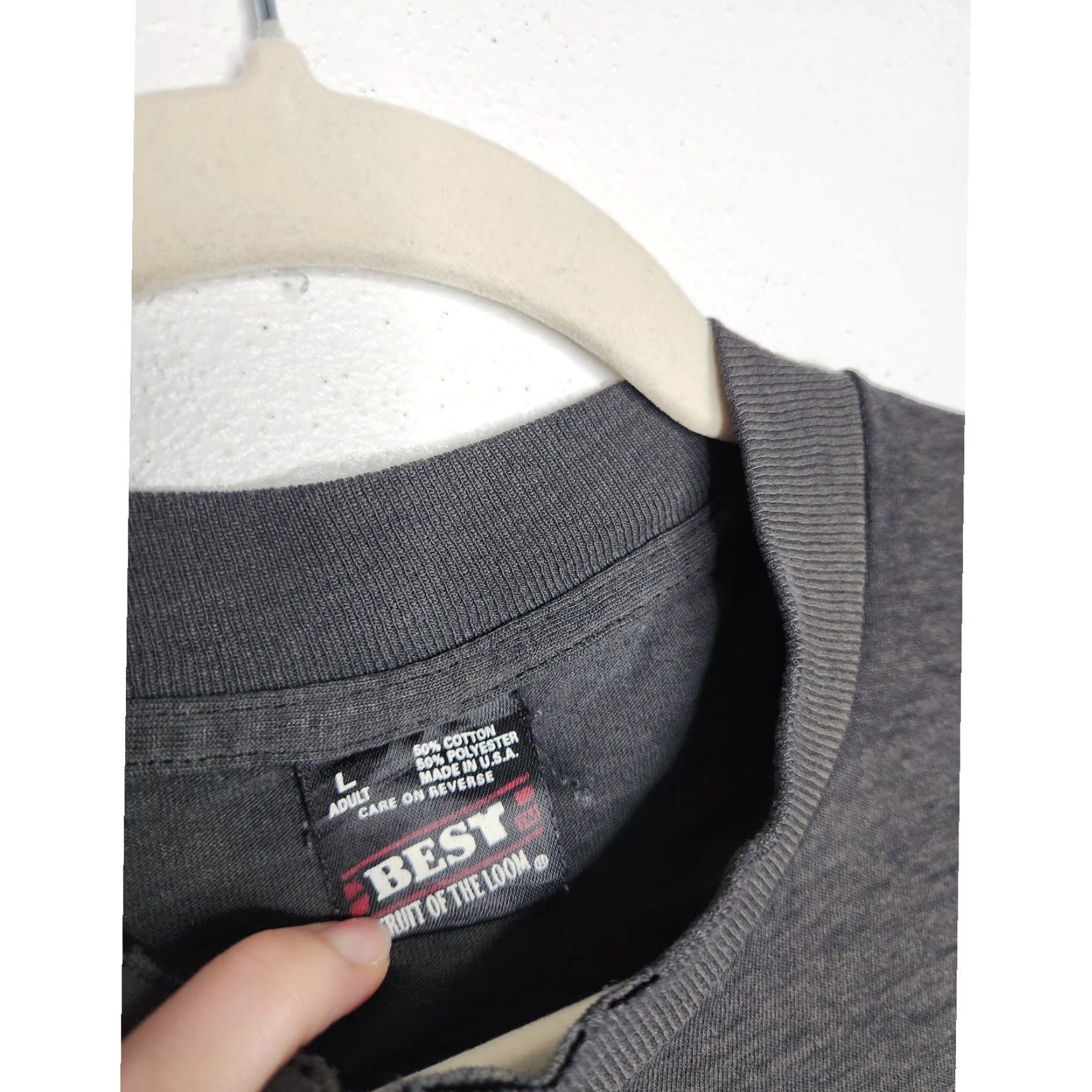 Fruit Of The Loom VINTAGE Burnout Worn Distressed Jeep Dodge Eagle Viper Car Dealership Black Shir Unisex Adults L Black Shirt 90s Grunge Car Theme Size US L / EU 52-54 / 3 - 6 Thumbnail