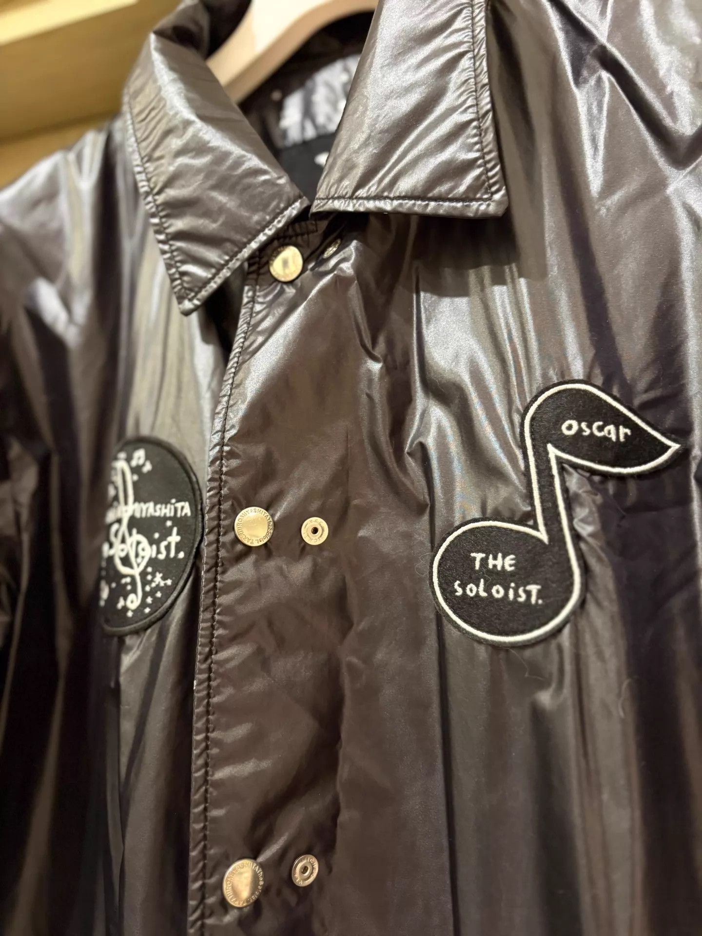 Takahiromiyashita The Soloist. Soloist SS19 Double-Sided Note Coach Jacket 48 Size US M / EU 48-50 / 2 - 7 Thumbnail
