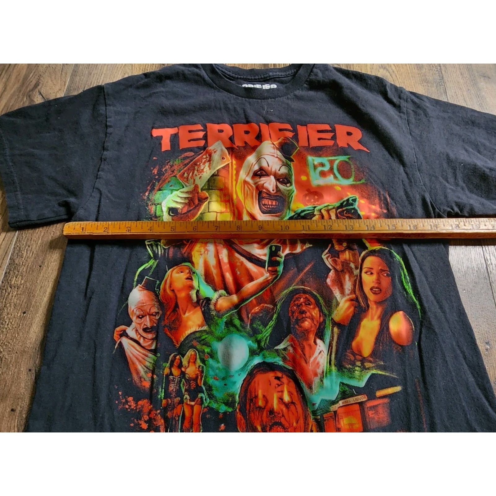 Vintage Mens M Terror Threads Terrifier Art Clown T Shirt Horror Movie Black Cotton Short Sleeve Round Neck 2020-2029 Adults Mens Size US M / EU 48-50 / 2 - 3 Thumbnail