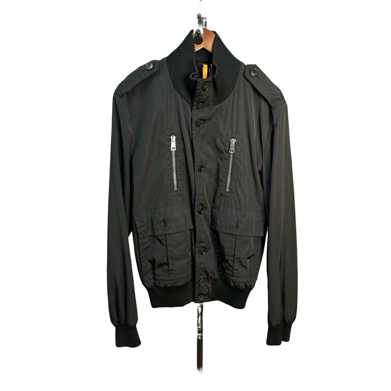 Gucci Gucci Black Nylon Bomber Jacket Size L Size US L / EU 52-54 / 3 - 1 Thumbnail