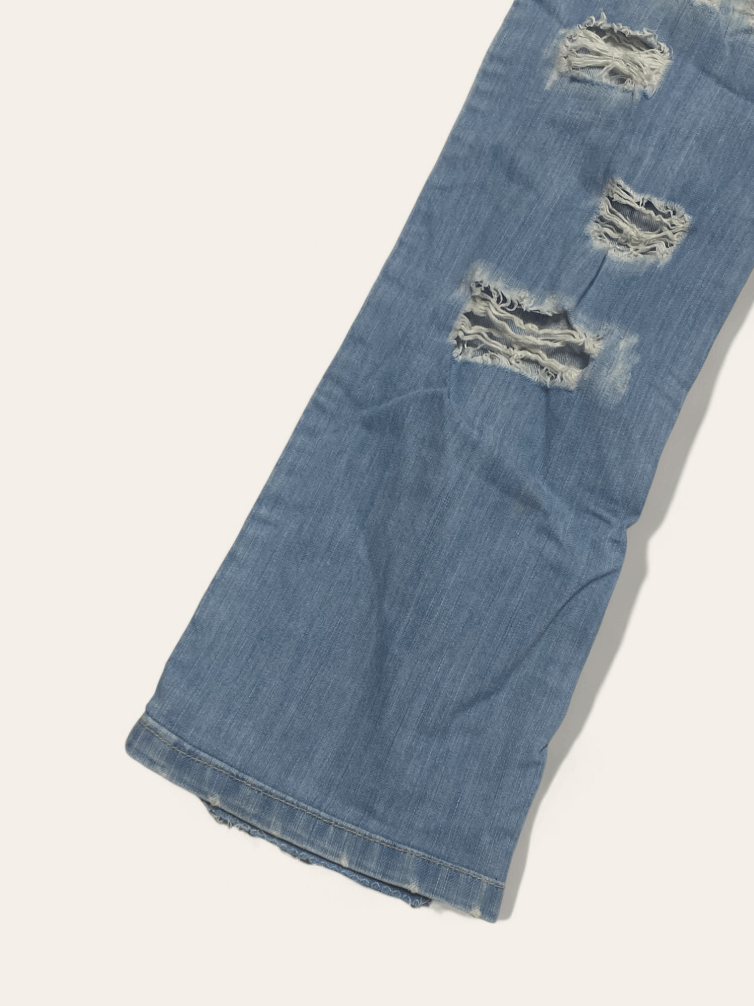 Armani Vintage ARMANI Ripped Pants Light Blue Sky Beautiful Y2k Size 29" - 12 Thumbnail