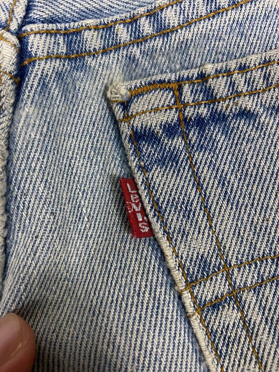 Levi's vintage 90s levis 501 stained light blue denim Size US 29 - 5 Thumbnail