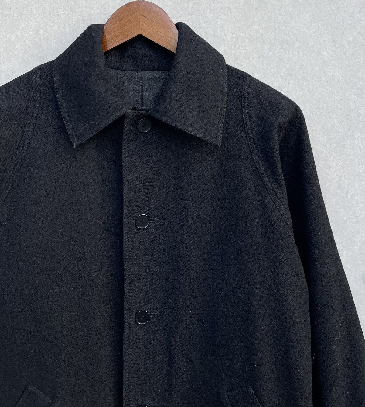 Givenchy 🔥VINTAGE GIVENCHY BLACK METALLIC/WOOL REVERSIBLE JACKET Size US M / EU 48-50 / 2 - 7 Thumbnail
