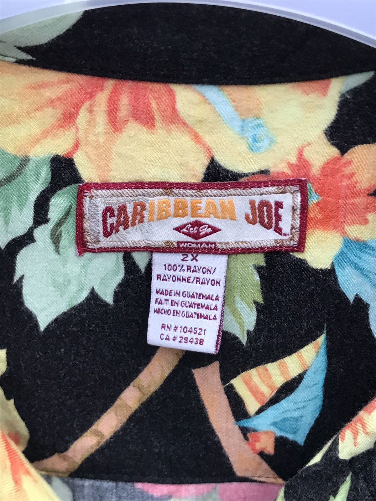 Caribbean ⚡️Vintage Caribbean Joe Button Hawaii Short Sleeve Size L / US 10 / IT 46 - 6 Thumbnail