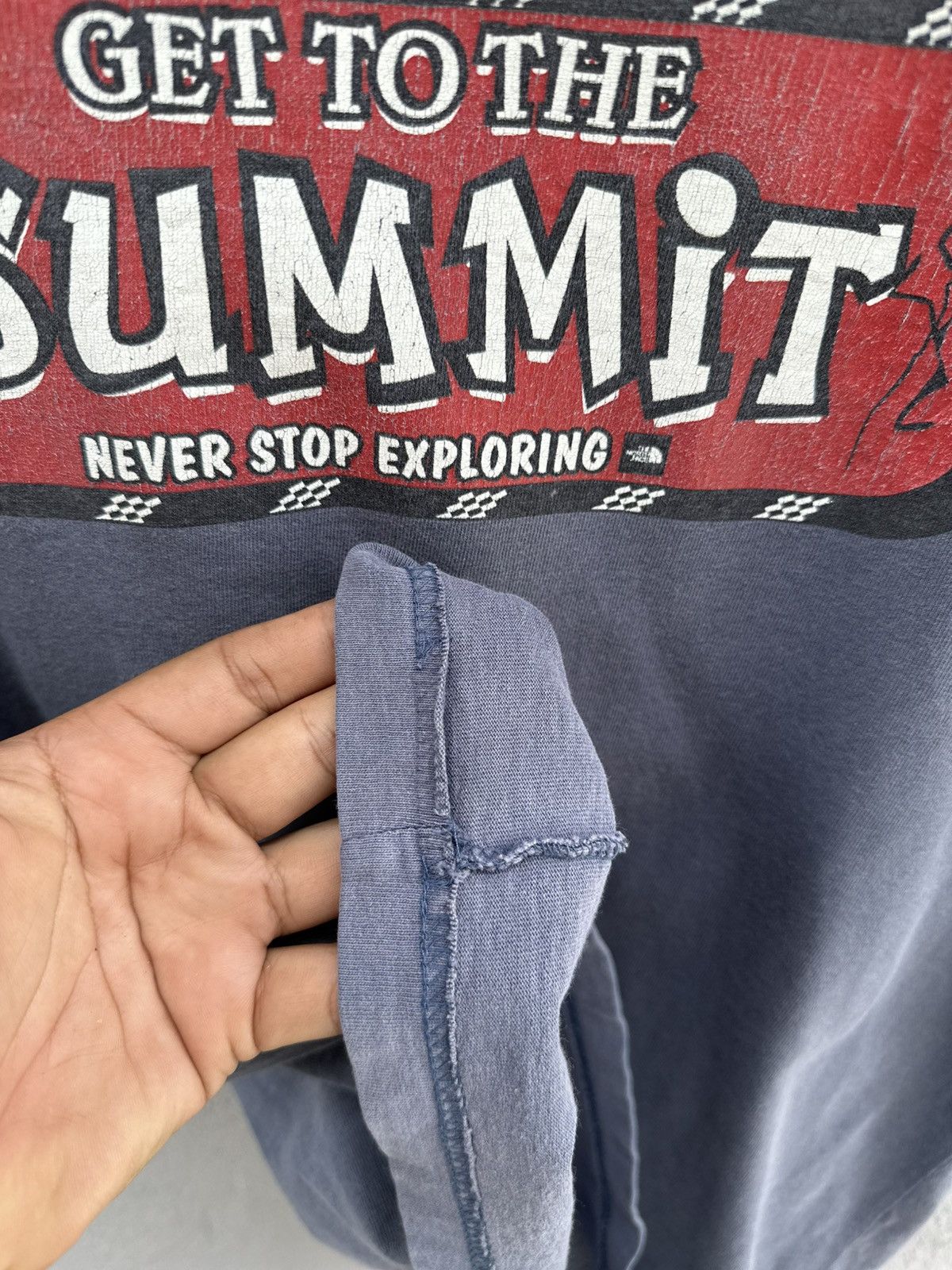 The North Face Thrashed Vintage TNF Rock Solid Summit Faded Tee Size US M / EU 48-50 / 2 - 6 Thumbnail