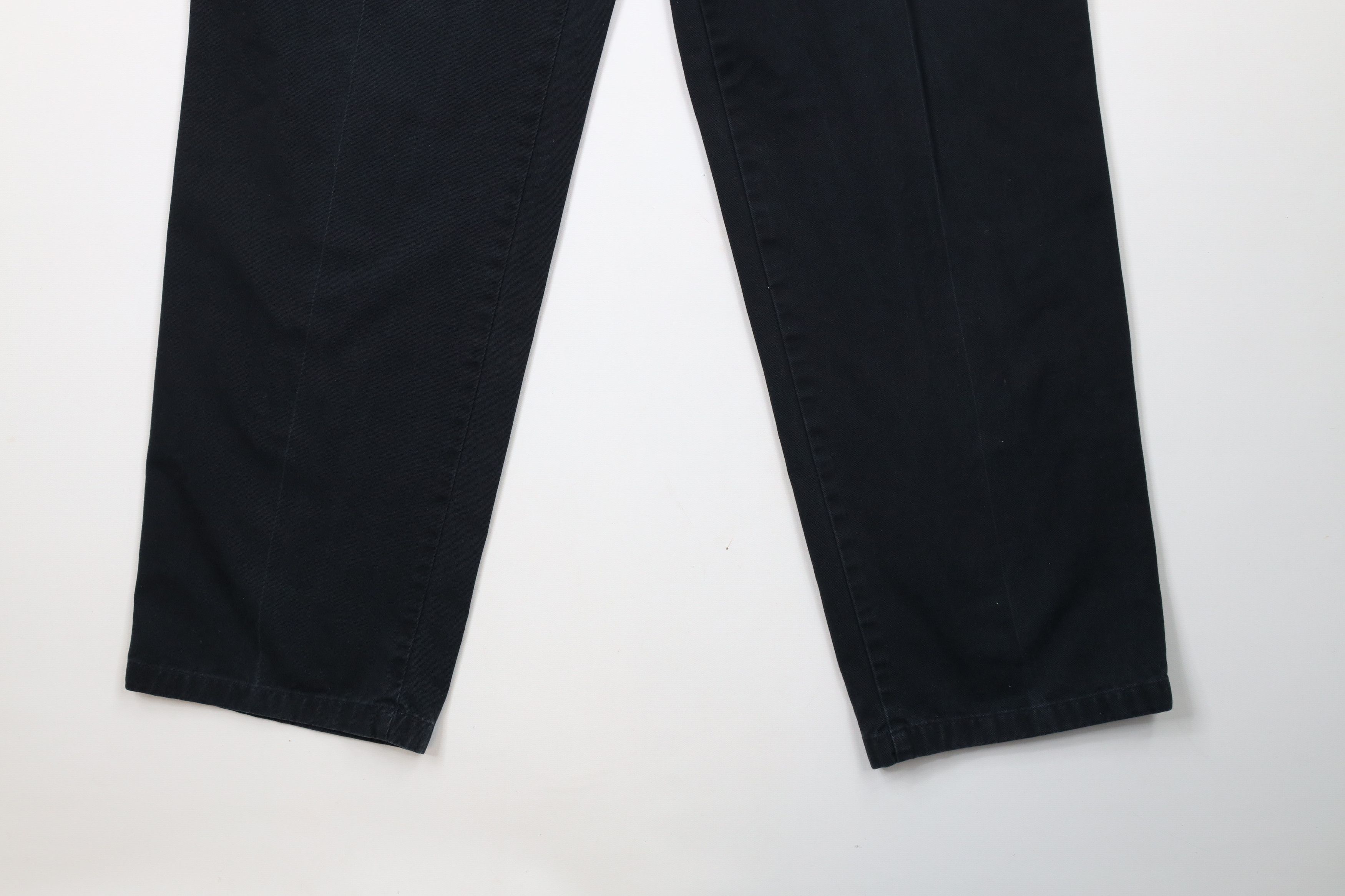 Vintage Vintage 90s Streetwear Straight Leg Chino Pants Black Size US 30 / EU 46 - 4 Thumbnail