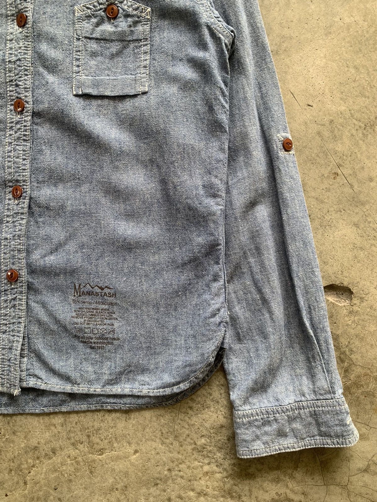 Manastash Manastash Hemp Button Long Sleeve Shirt Size S / US 4 / IT 40 - 4 Thumbnail
