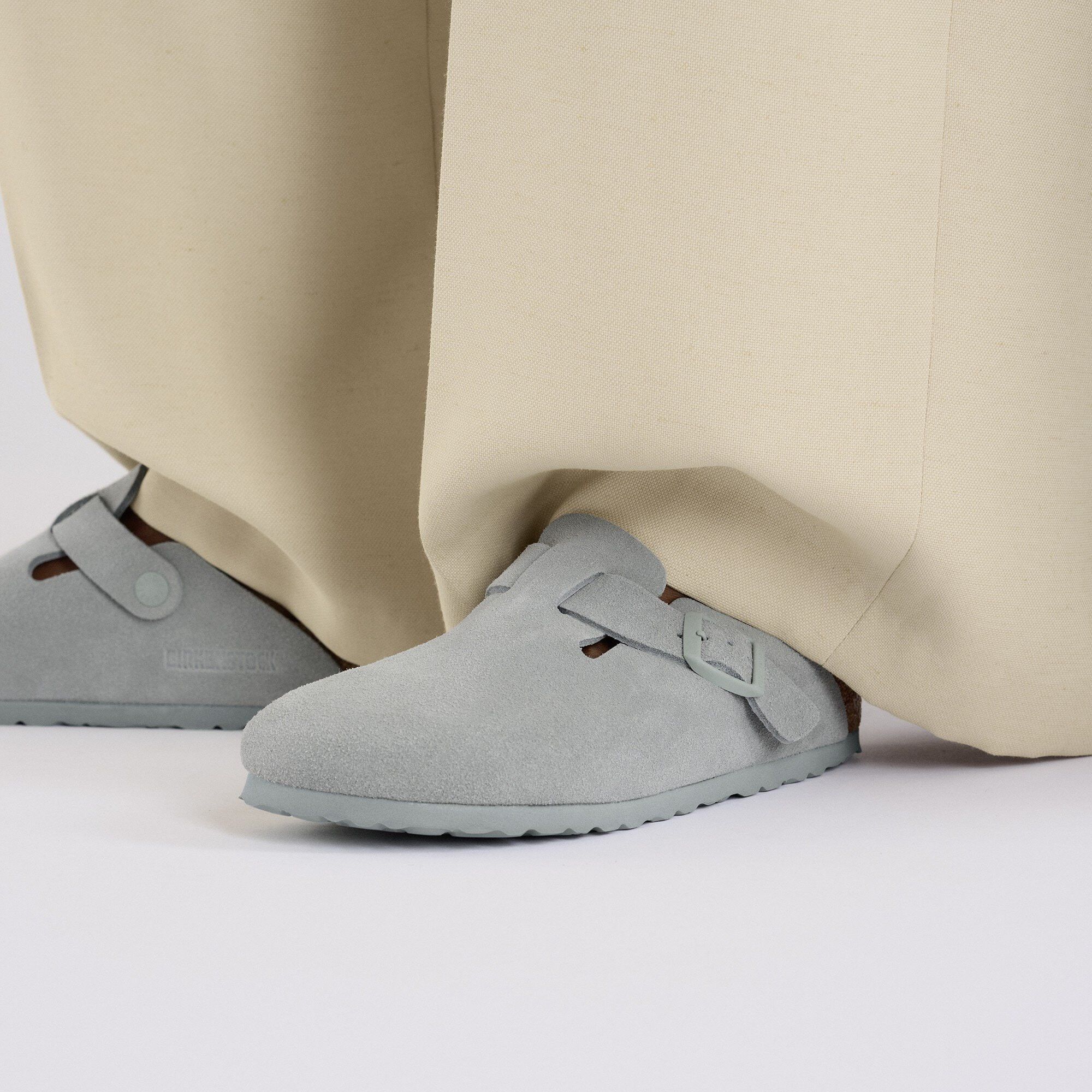 Birkenstock Birkenstock Boston Suede Pure Sage 1029212 US 9 EU 42 Size US 9 / EU 42 - 6 Thumbnail
