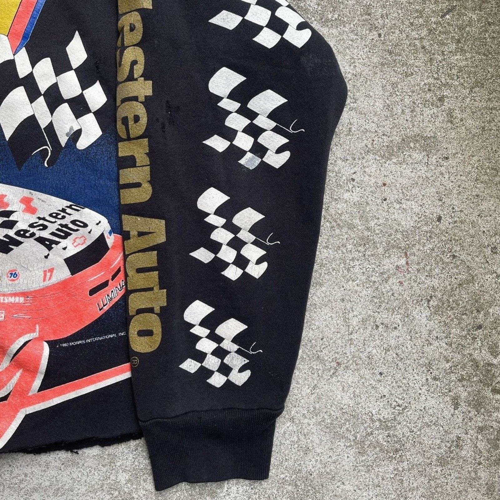 NASCAR 90s Racing Sweatshirt Thrashed Faded Distressed ERD Grunge Size US XL / EU 56 / 4 - 6 Thumbnail